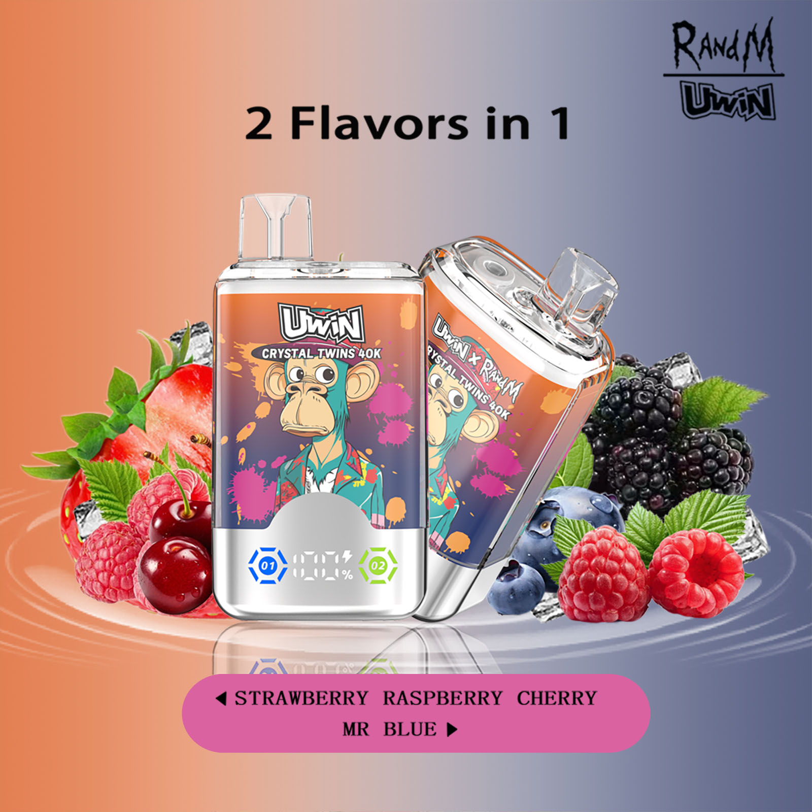 Uwin Crystal Twins 40K Disposable Vape