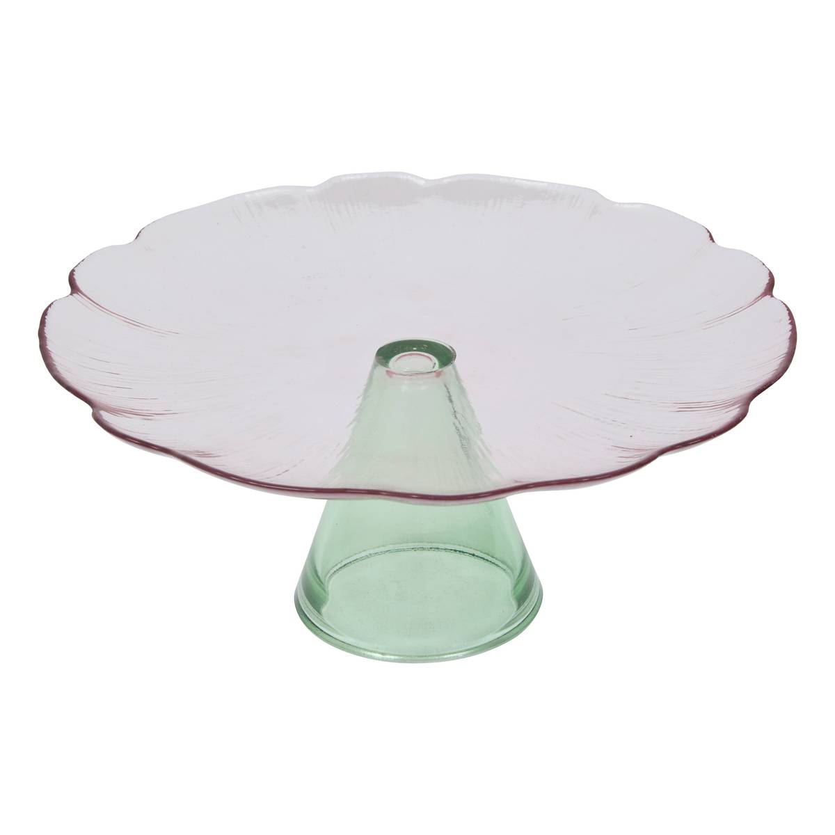 Display Stand "Rose Flower" Glass, D.28 cm