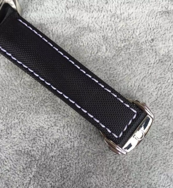 Replica Omega Speedmaster 3210 Black Dial Black Nylon Strap Back through A7750 - Top club
