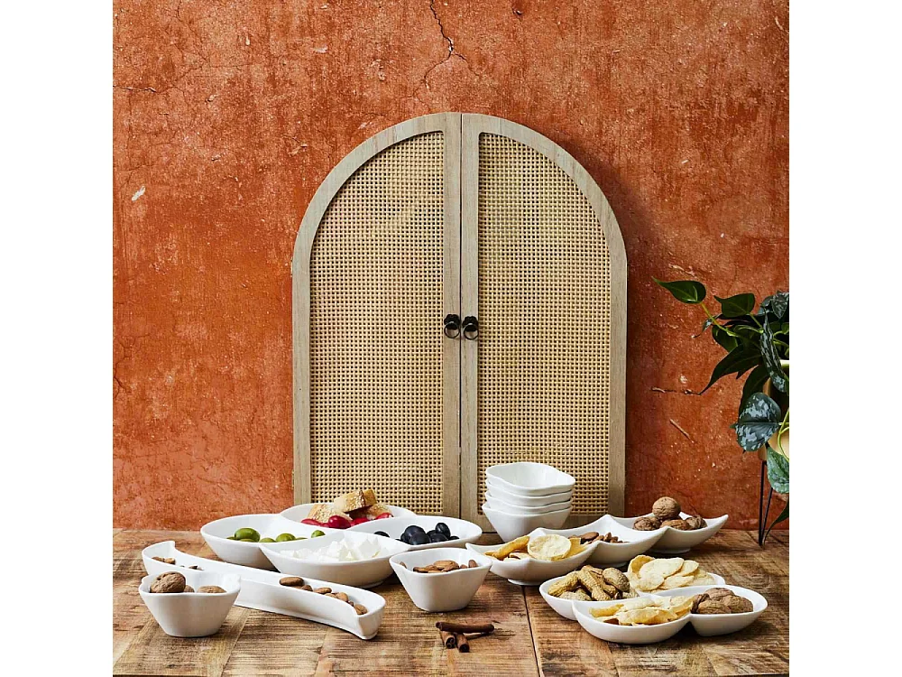Service de Table - HOME DECO FACTORY - 10PCS - Blanc - Apéritif