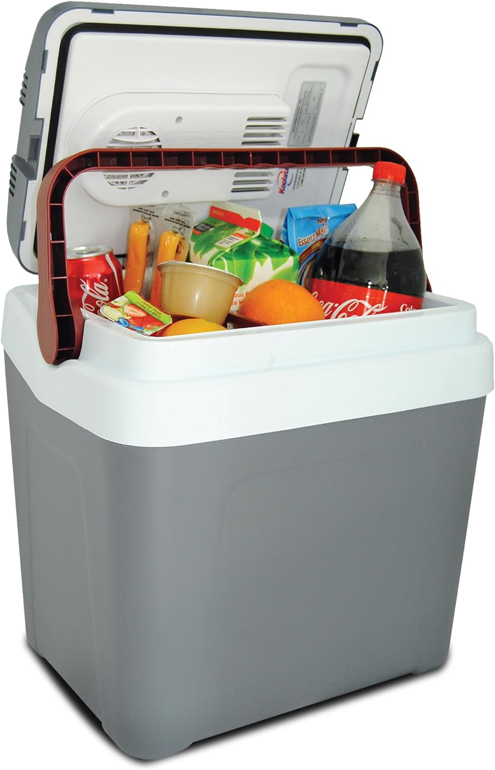 Koolatron 12V Iceless Cooler & Warmer – Portable Electric Cooler/Nevera Portátil Eléctrica for Car Truck Camper Boat, Hard Sided Mini Fridge for Camping Picnic Travel Lunch Food Drinks Office 26 qt