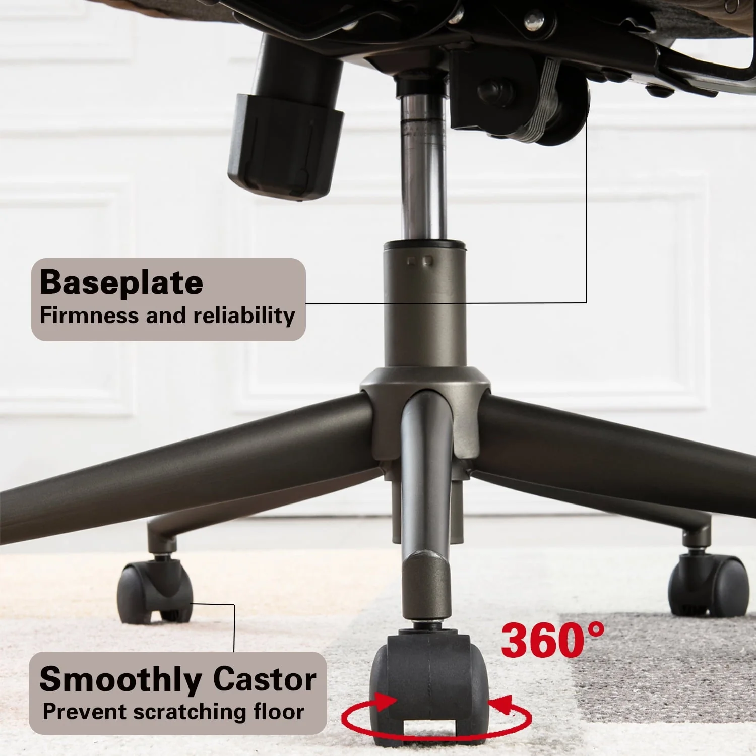 Ovios Ergonomic Office Chair High Back Computer Desk Deepen Seat Chair with Lumbar Support for Home Office - Image 7
