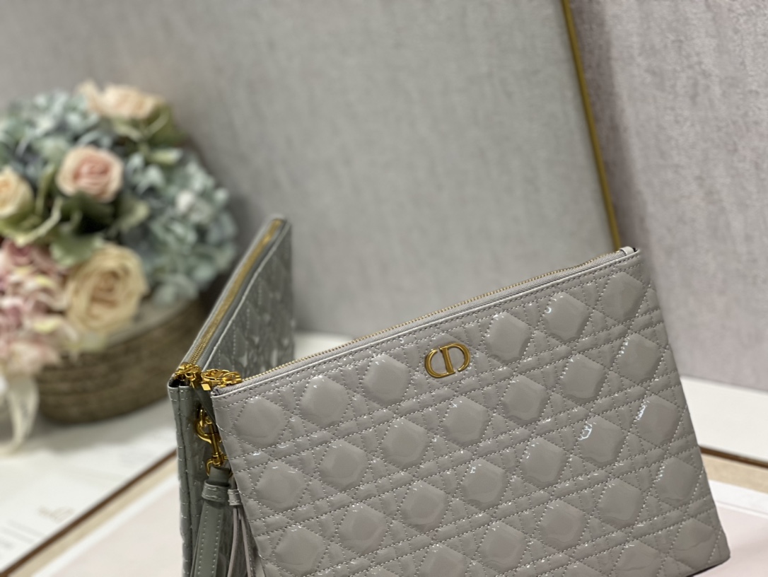 Large Caro Daily Pouch Black/Grey/Brown For Women 12in/30cm S5086UWHC_M9001:1High-quality replica