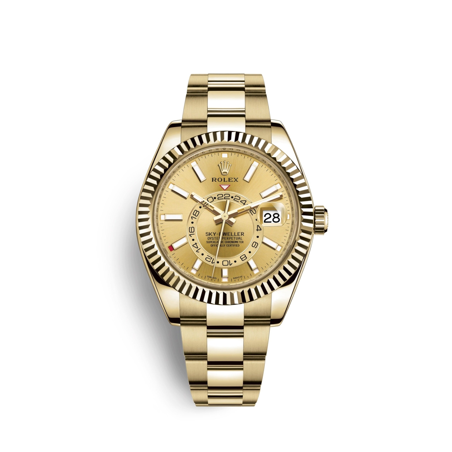 Rolex Sky-Dweller 42mm, 18k Yellow Gold, Ref# 326938-0003(1:1 replica) - Elite Watch Atelier