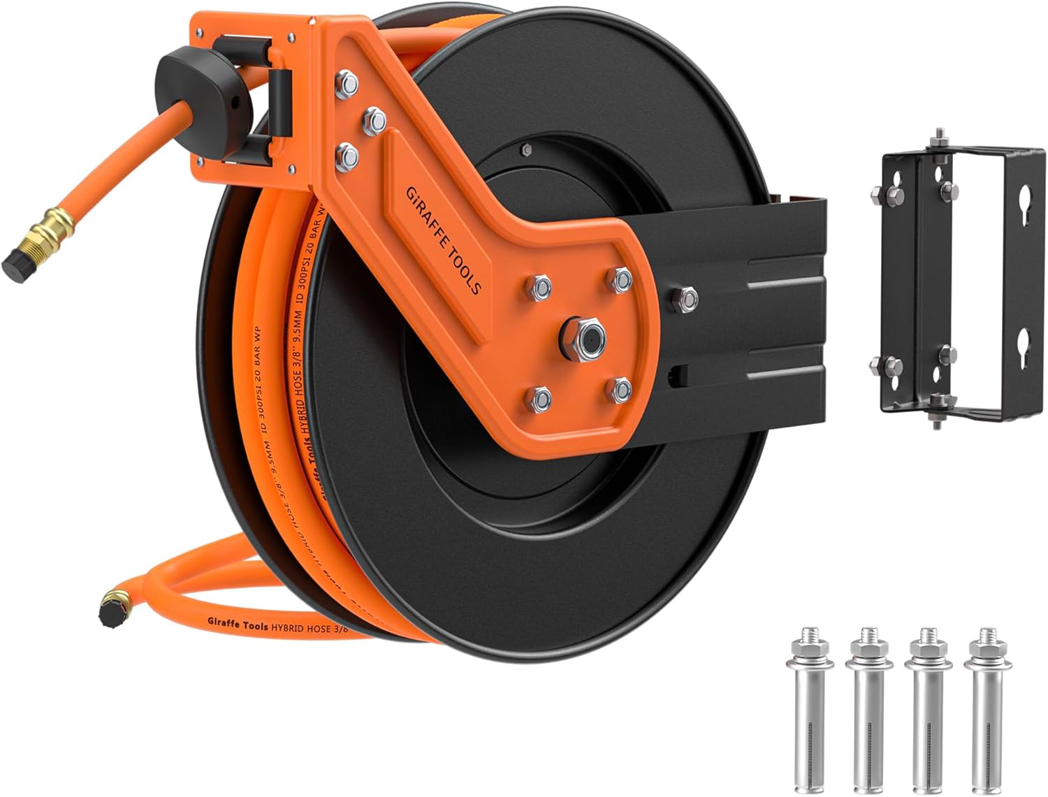 Giraffe Tools TA15 Retractable Air Hose Reel Swivel 3/8