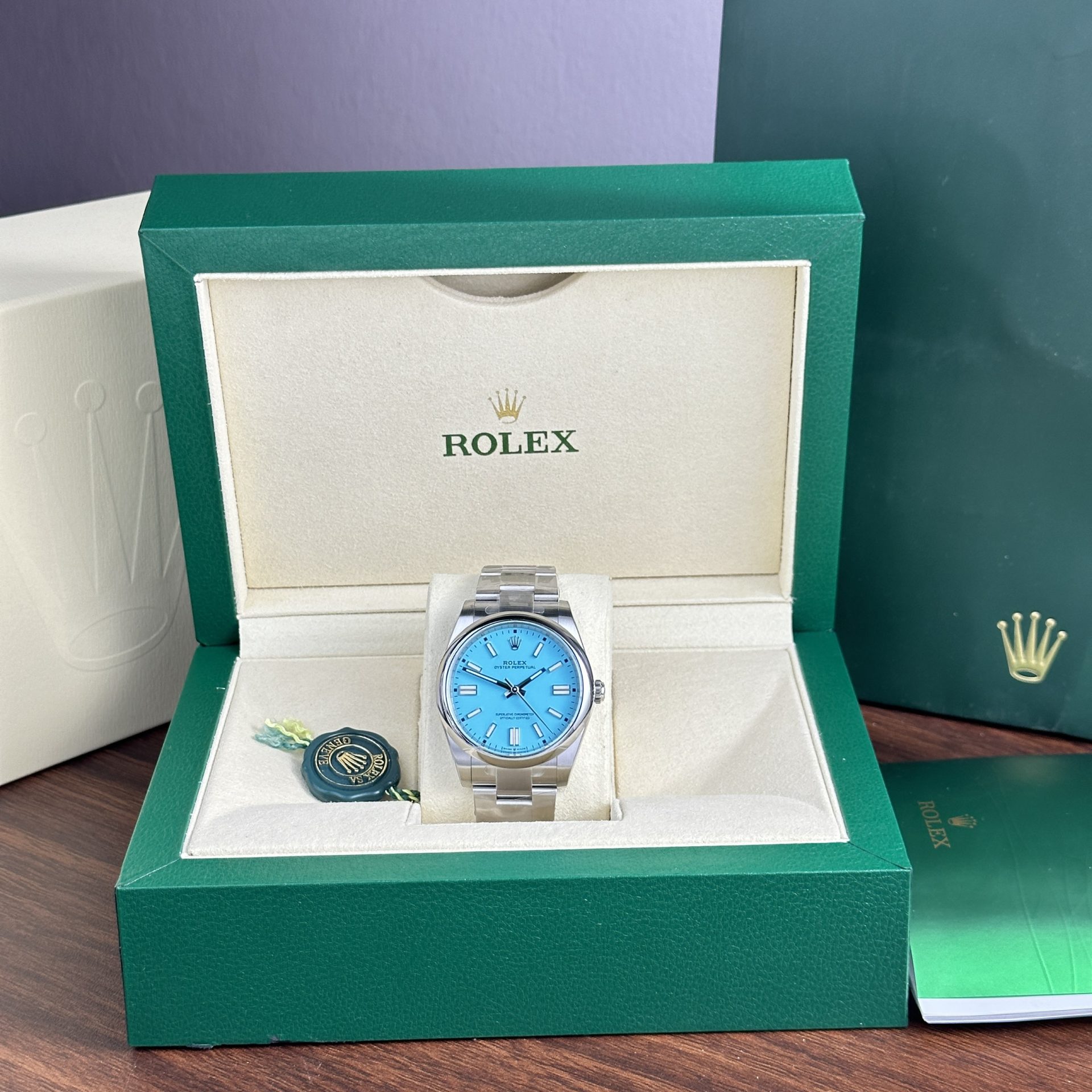 Rolex Replica Watches Oyster Perpetual 124300 Ice Dial Clean Factory 41mm - Elite Watch Atelier