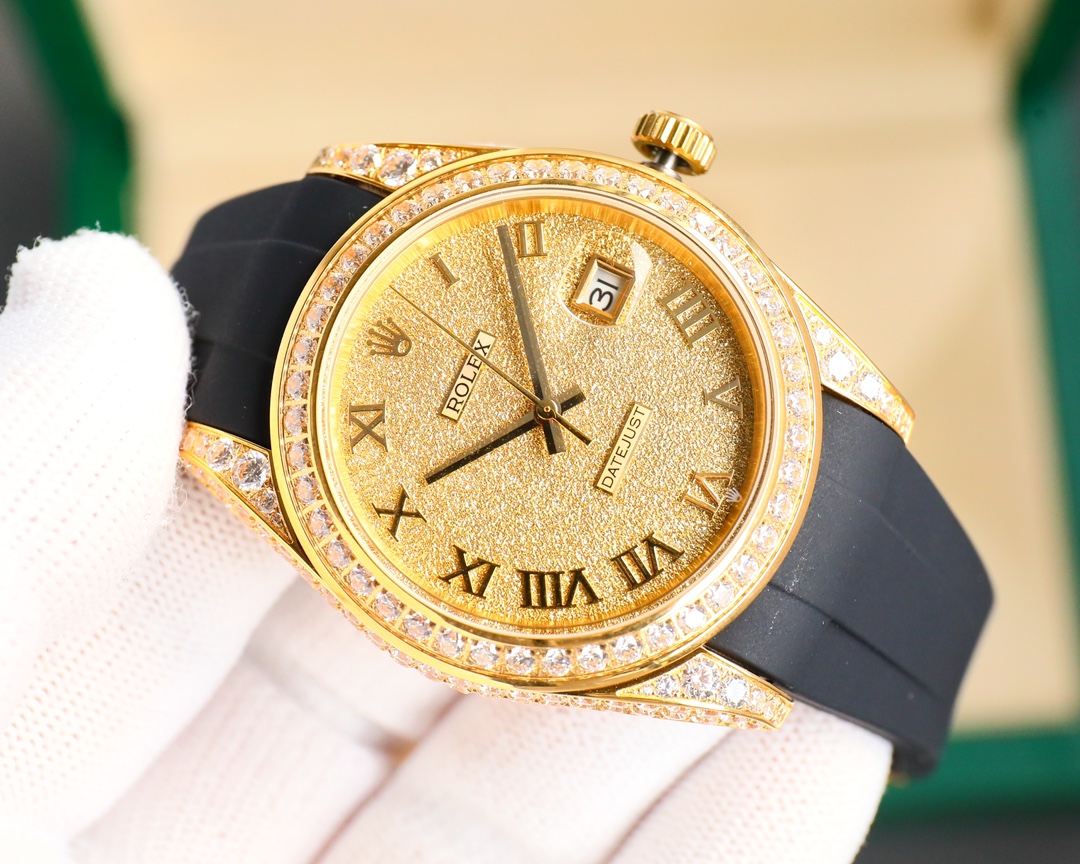 Rolex Logbook Full Luxury Model - Brilliant Roman Dial - 18k Nano-Technology 41MM(1:1 replica) - Top club