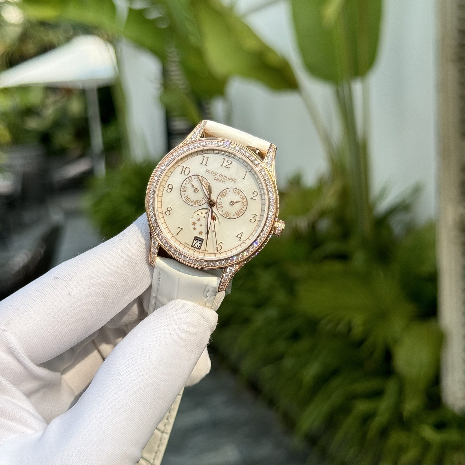 Patek Philippe Replica Watch Complications 4947R White Leather Strap 38mm - Top club
