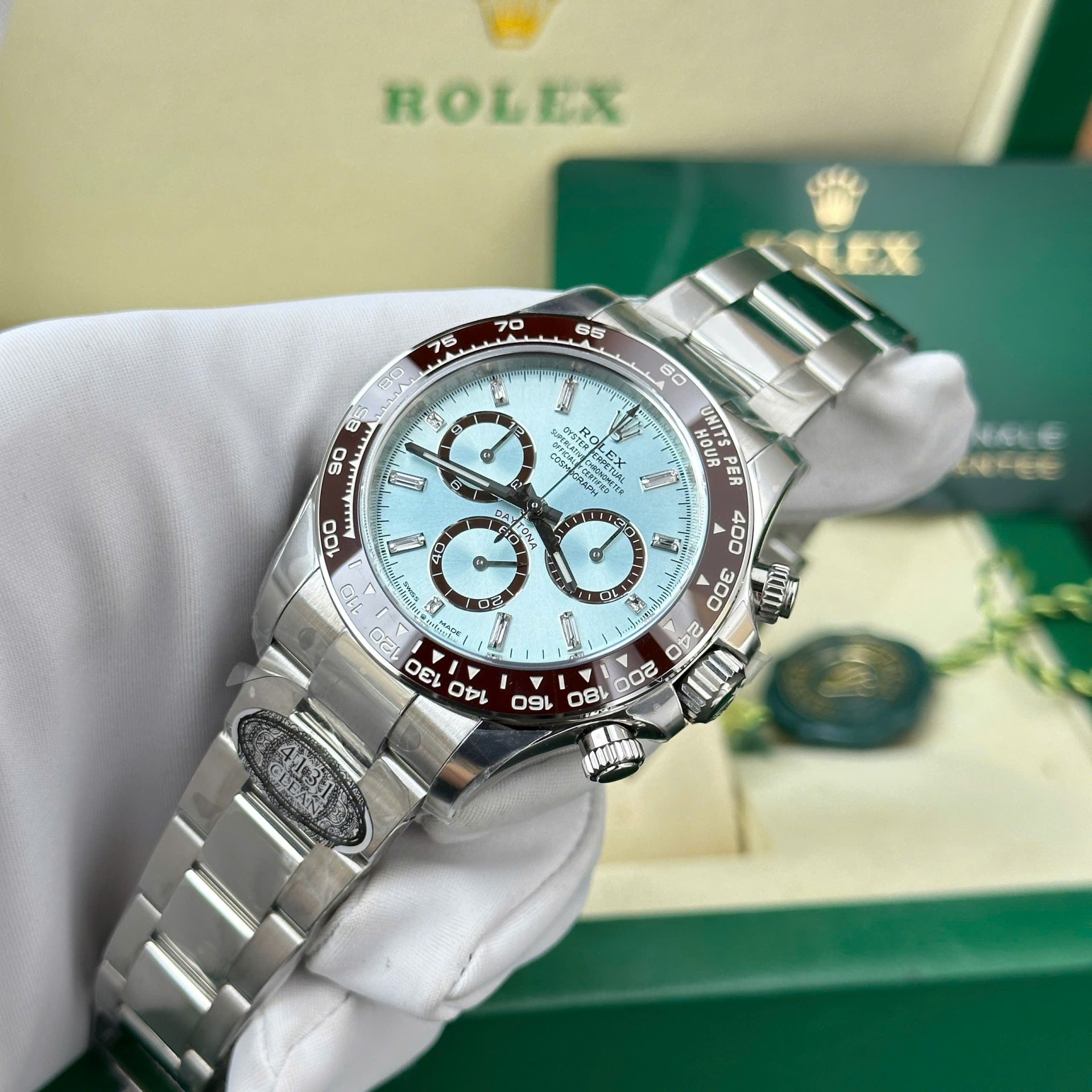 Rolex Replica Watch Cosmograph Daytona 126506 Dial Ice Blue Clean Factory 40mm - Elite Watch Atelier