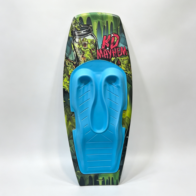 Wake Kneeboard Durable Fiberglass EPS Core Soft TPU Foot Pad Kneel Board for Beach Water Game