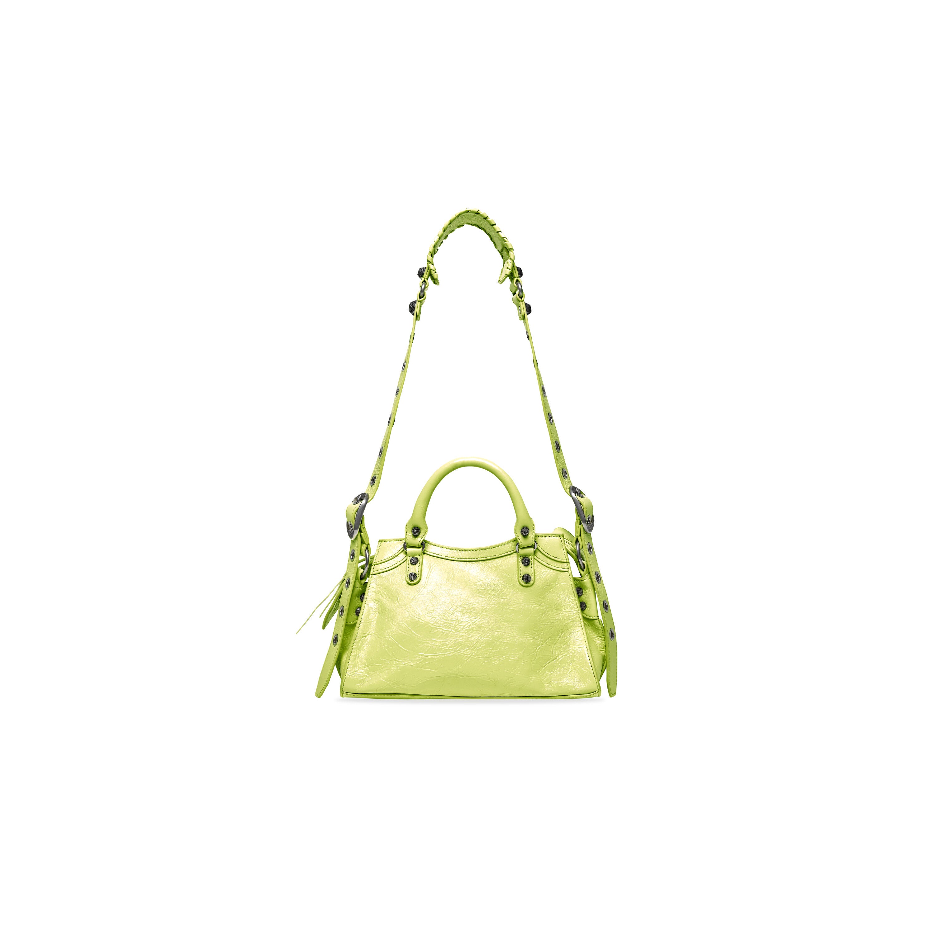 WOMEN'S NEO CAGOLE XS HANDBAG IN LIME - Replicaclubs