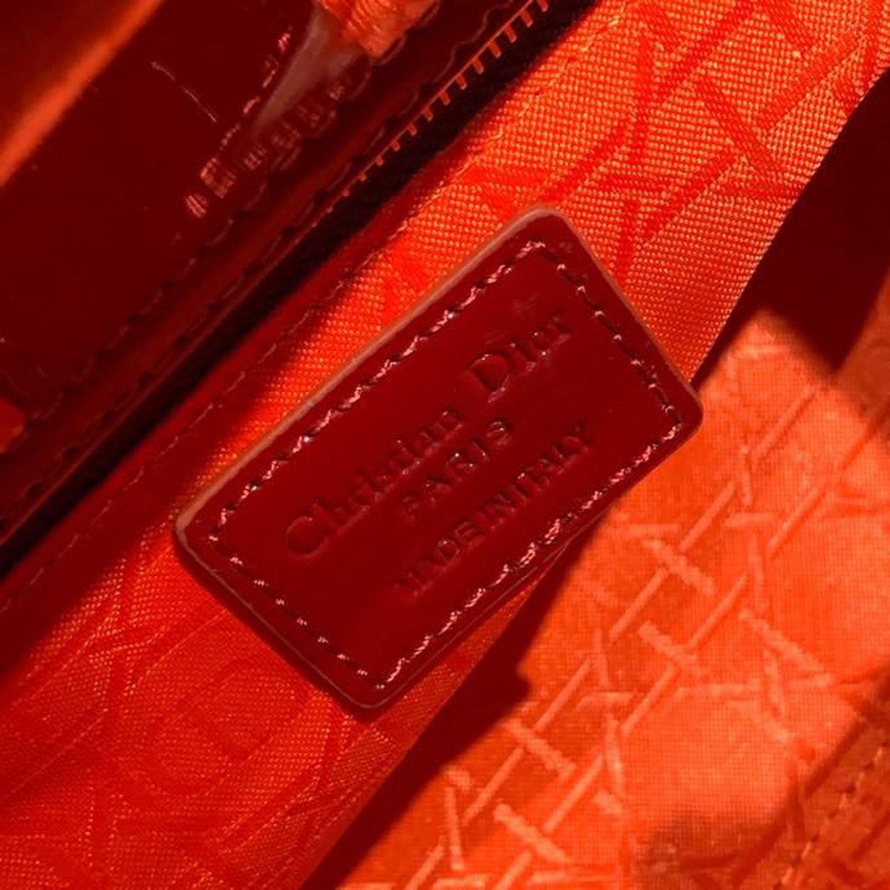 Christian Dior Small Lady Dior Bag with Chain Gold Toned Hardware Burgundy For Women 20cm/8in CD M0538OWCB_M3231:1High-quality replica