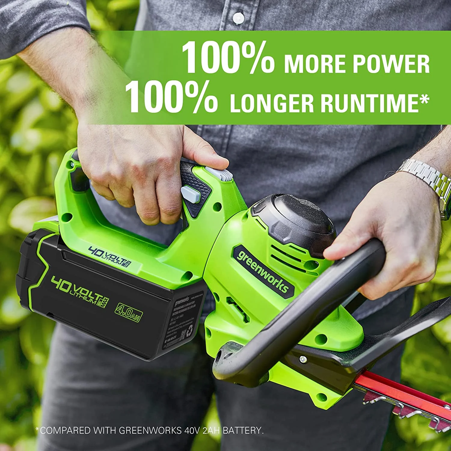Greenworks G-MAX 40V 4.0 Ah Lithium-Ion Battery, High Performance, Fade-free Power - Image 5