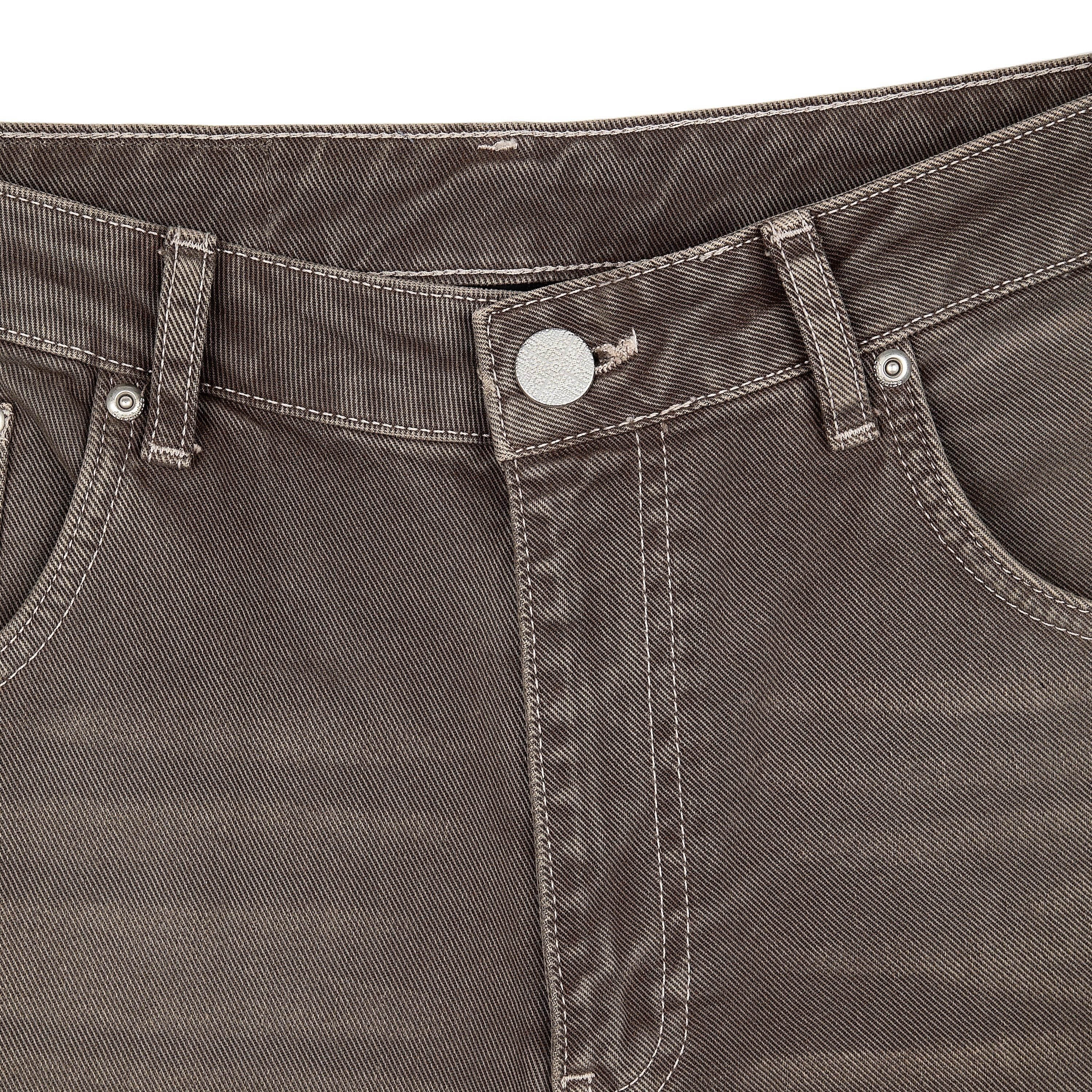 "aziza" brown washed Denim