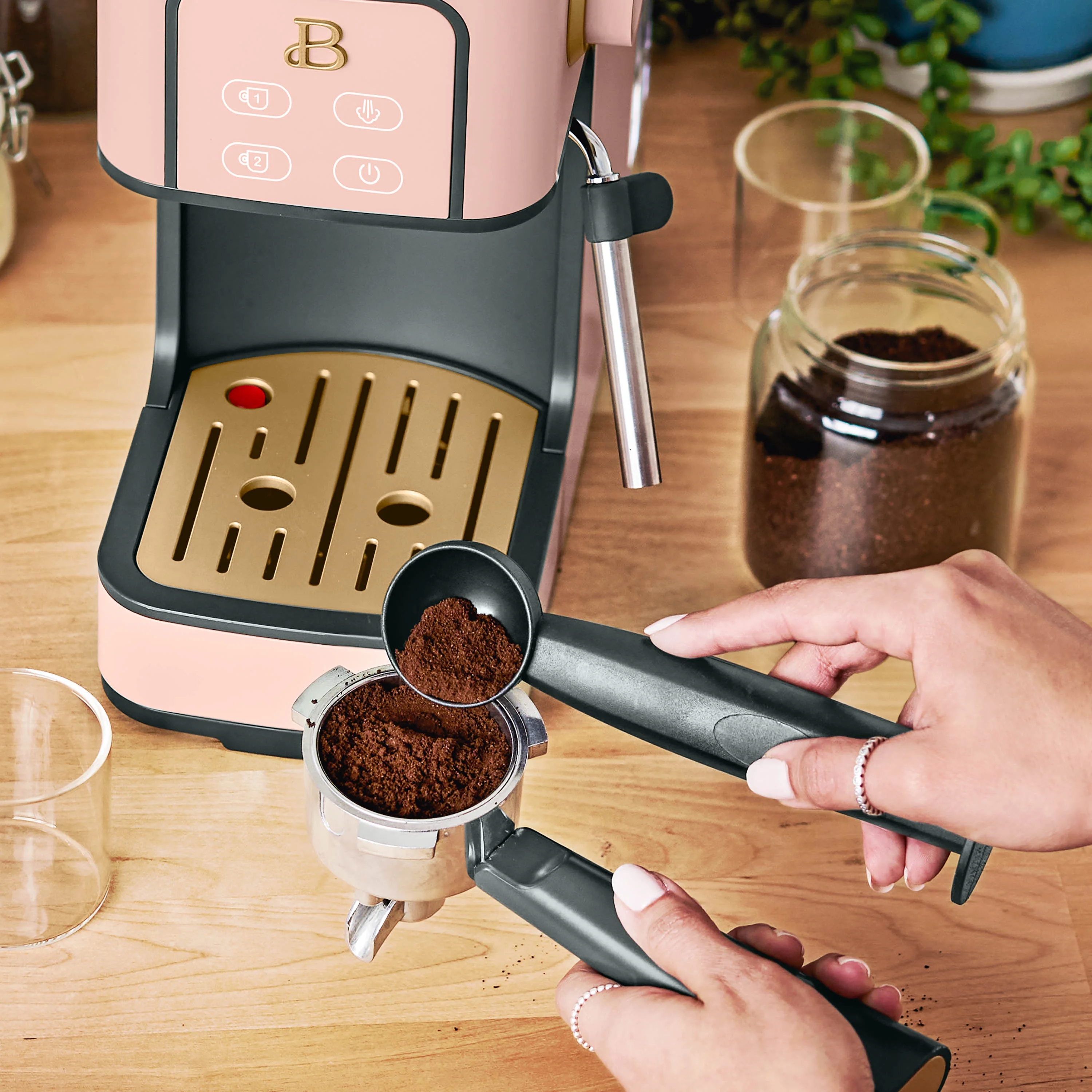 Beautiful Slim Espresso Machine with 20-Bar Pressure, Black Sesame by Drew Barrymore - Image 35