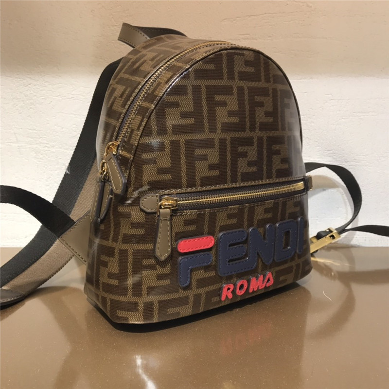 Fendi Black FF Backpack - Replicaclubs