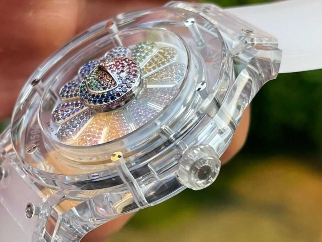 Hublot Replica 1:1 Watch Takashi Murakami Transparent Case Rubber Strap 42mm - Top club
