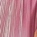 Bardot Ombre Pleated Midi Dress in Purple
