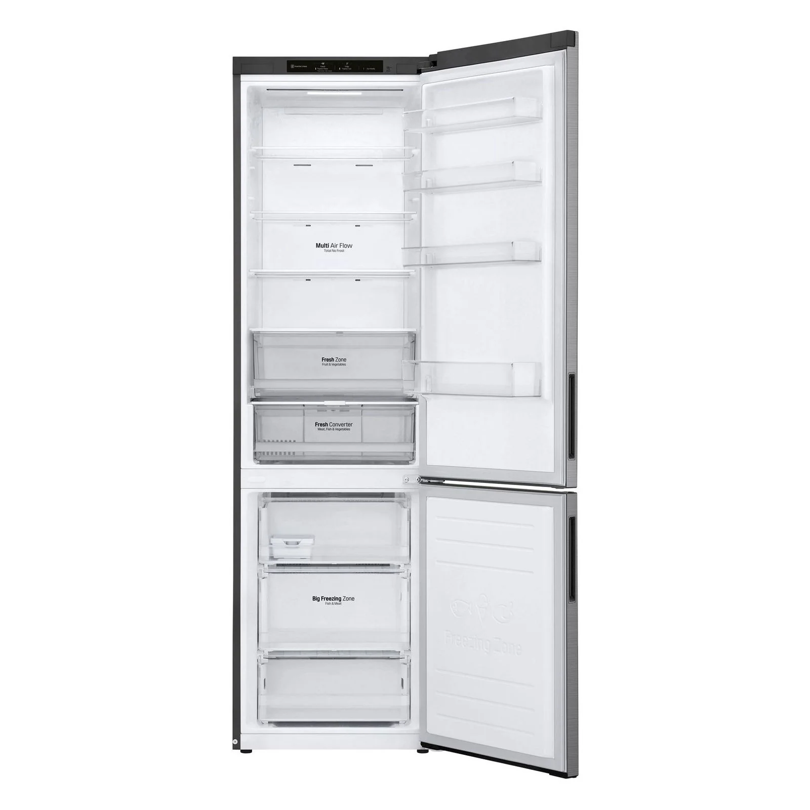2026 LG Frigorífico combinado con congelador GBP62PZNAC Compresor Inverter Lineal