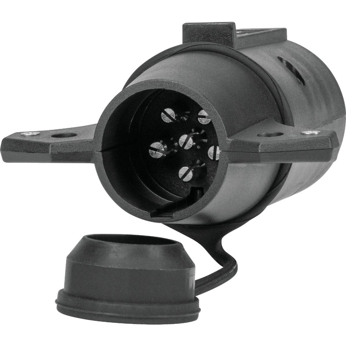 Hopkins Towing Solutions 7-Blade to 6-Pin Center Pin Auxiliary Plug-In Adapter