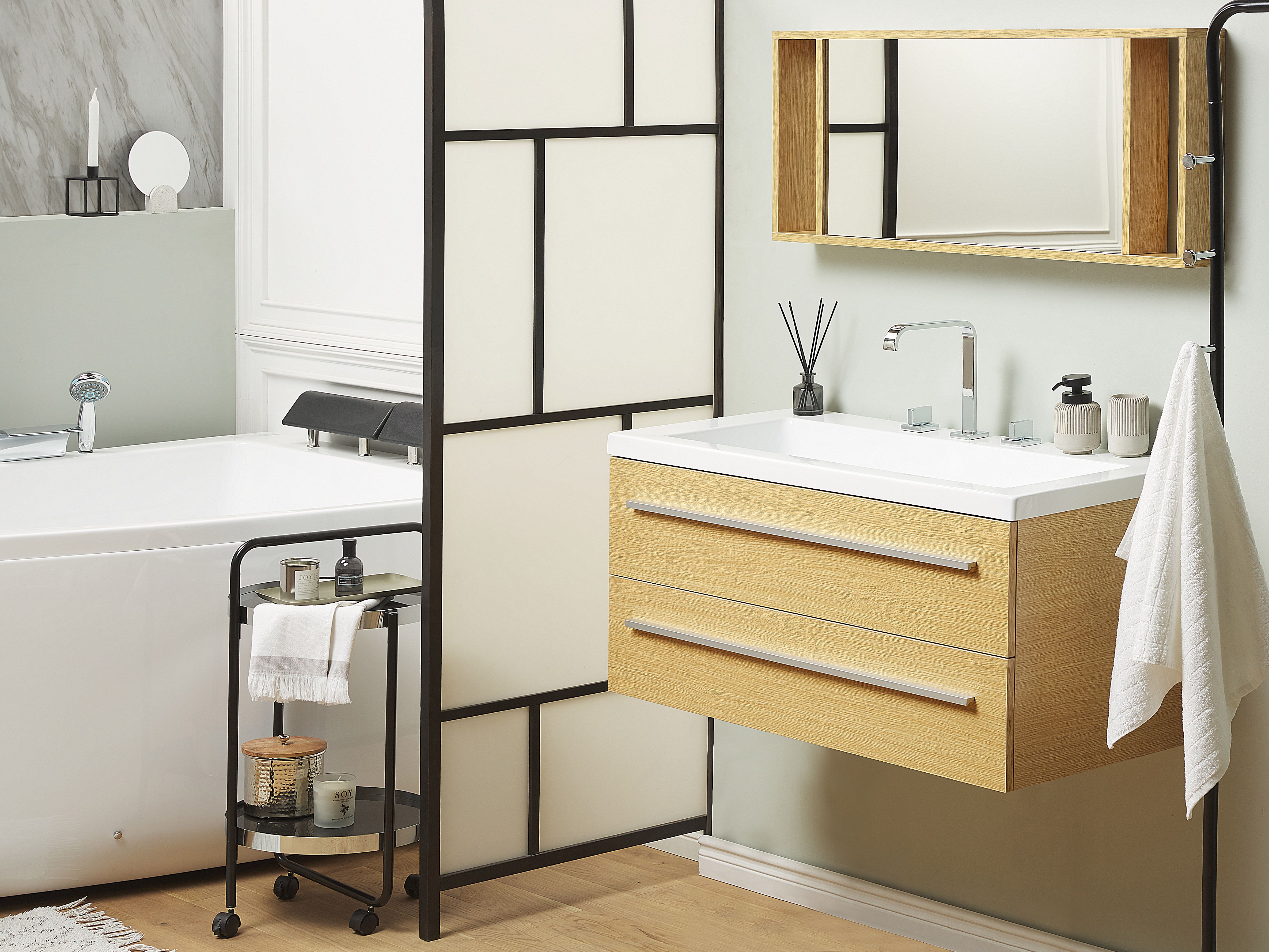Bathroom Vanity Set ALMERIA Beige