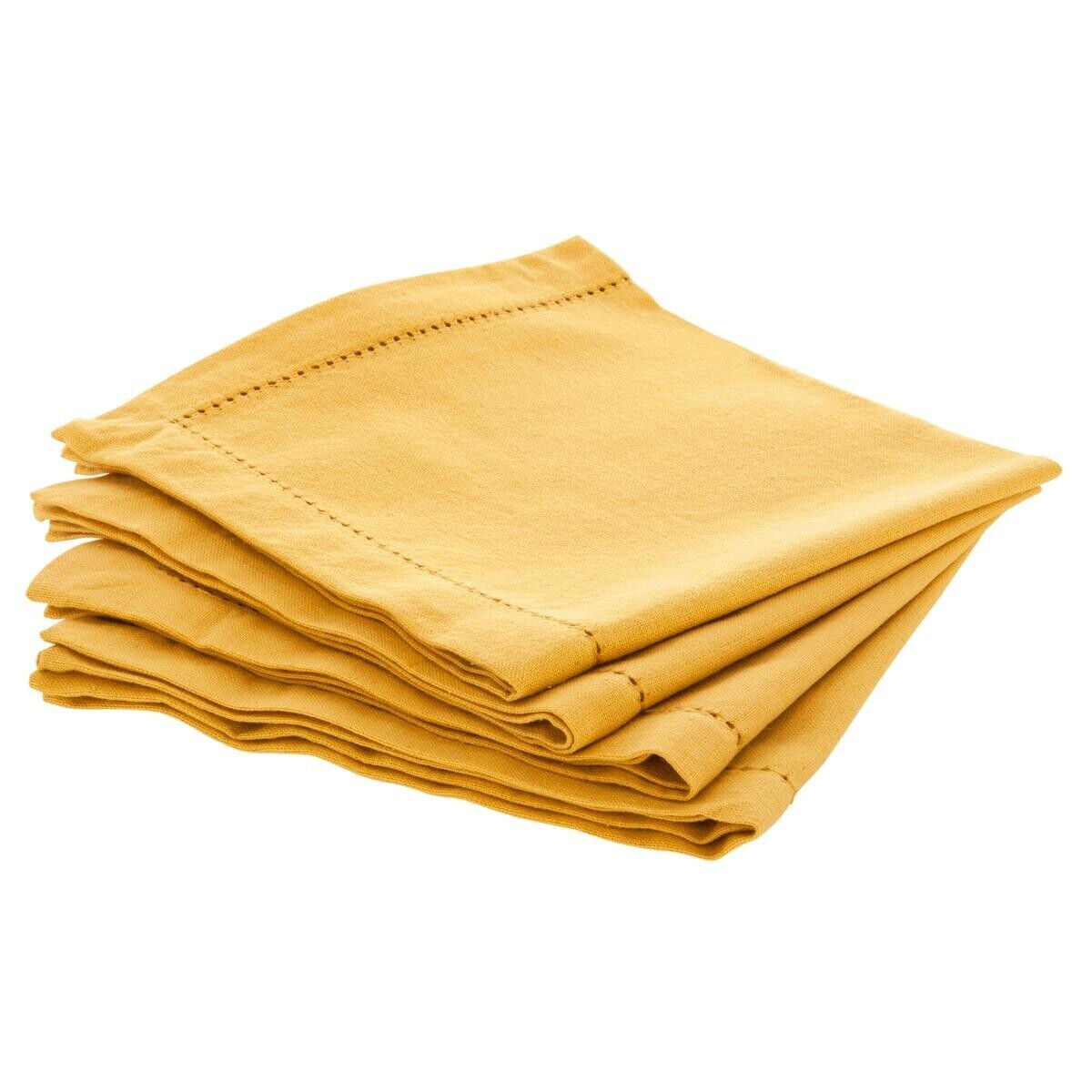 Set of 4 napkins "Chambray" Yellow, 40x40 cm
