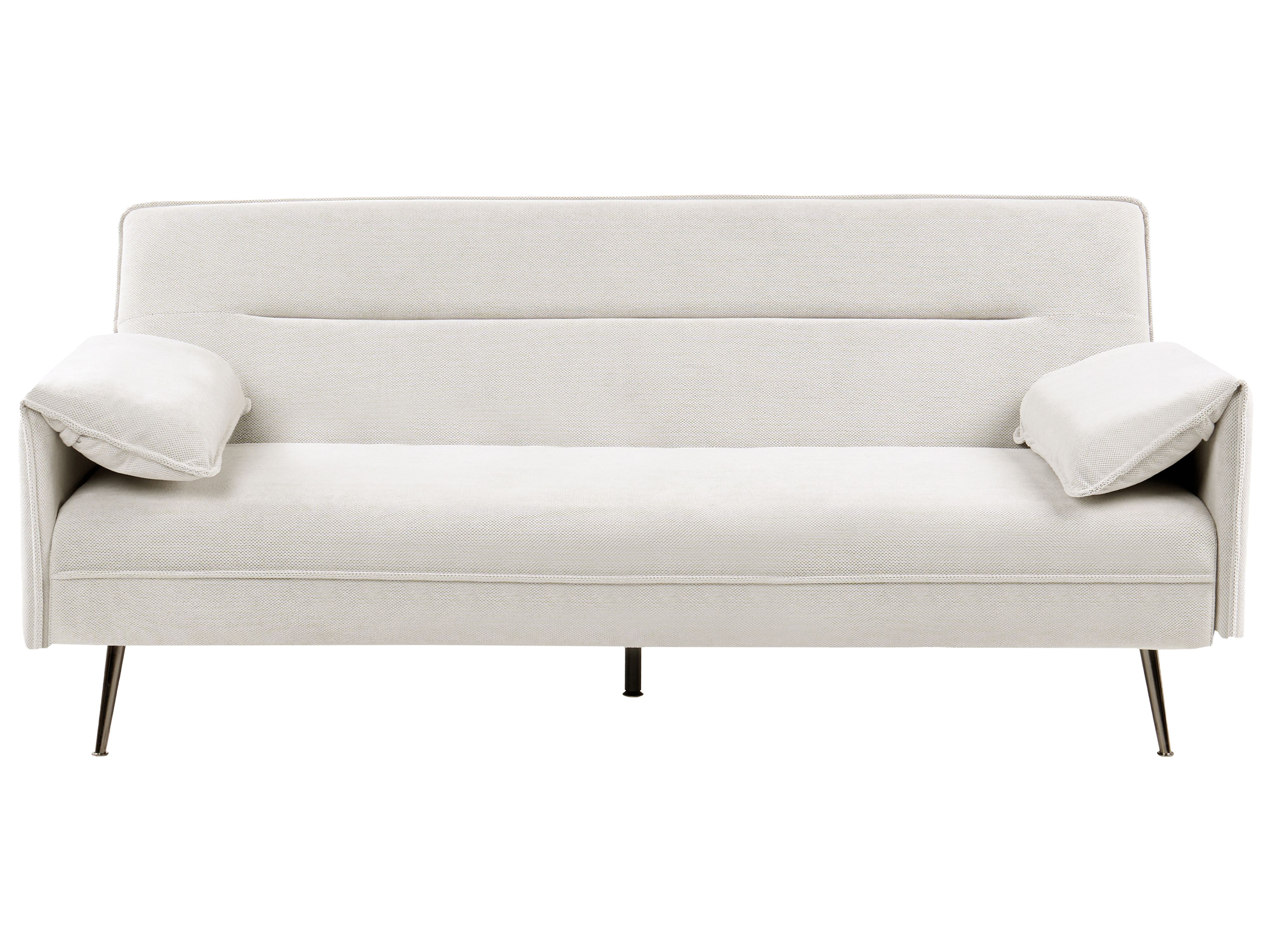Sofa Bed 3 Seater VAYLA Fabric Off-White