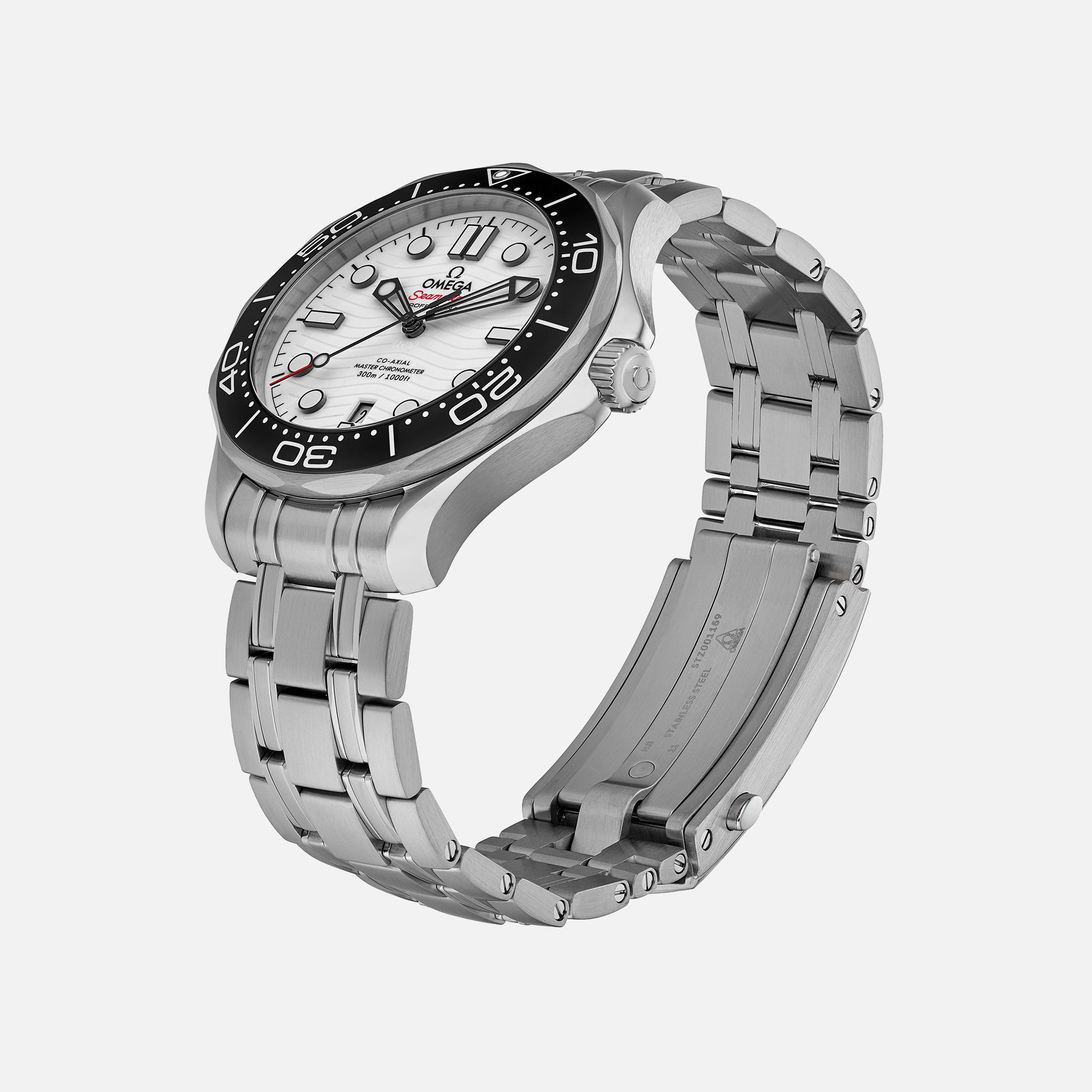 Seamaster Diver 300M Co-Axial Master Chronometer 42mm White Dial On Bracelet(1:1 replica) - Top club