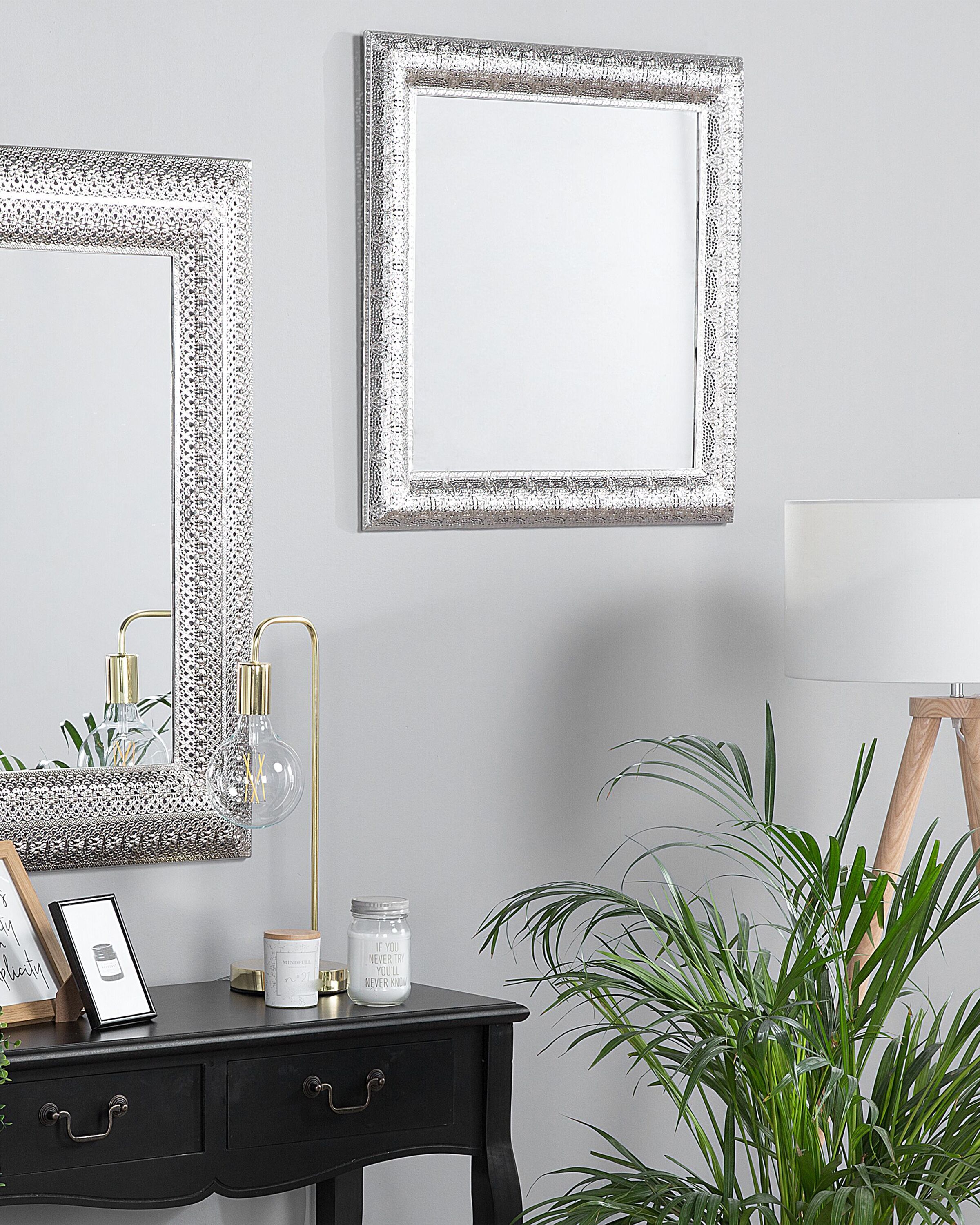 Wall Mirror CAVAN 65 cm 65 cm Metal Silver