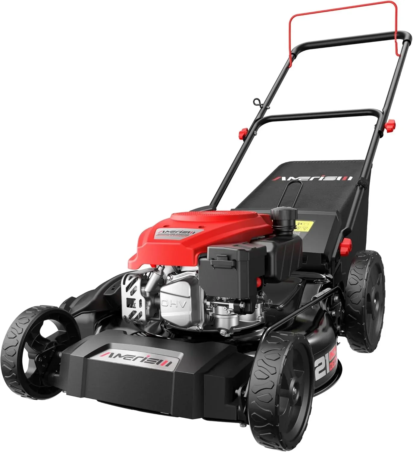 AMERISUN 21 Inch Steel Deck Gas Push Lawn Mower, 144cc 4-Stroke Engine, 3-in-1 - 144cc 3in1 Push - Image 7 AMERISUN 21 Inch Steel Deck Gas Push Lawn Mower, 144cc 4-Stroke Engine, 3-in-1 - 144cc 3in1 Push - Image 7