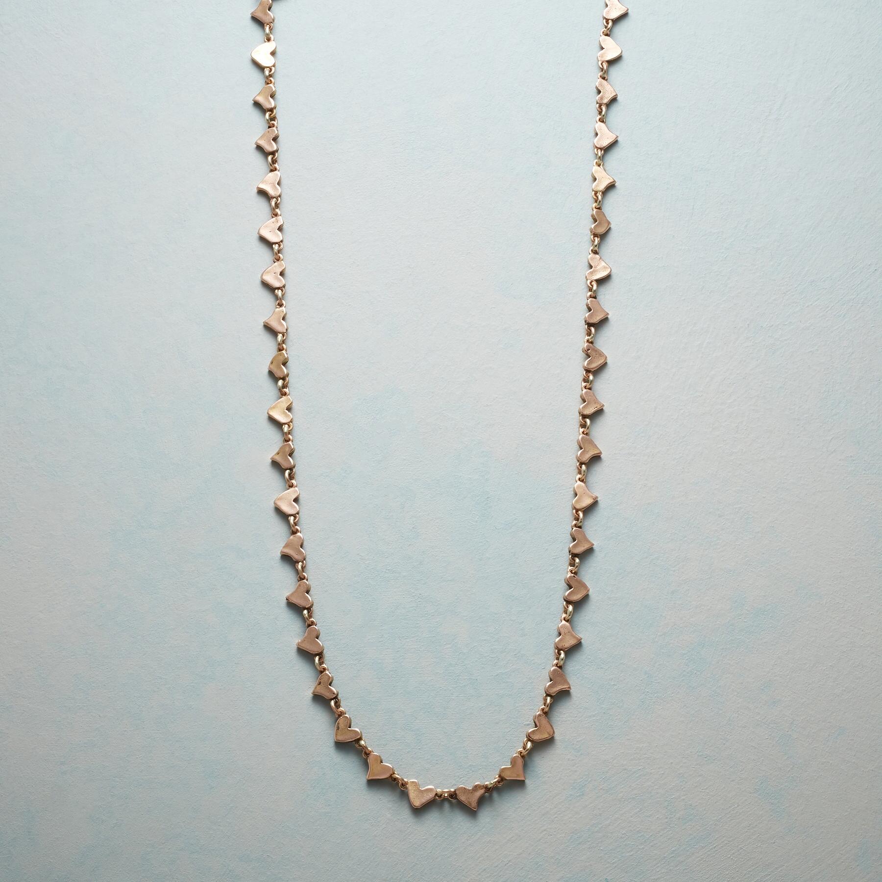 14Kt Rose Chain Of Hearts Necklace - Sundance Clothing