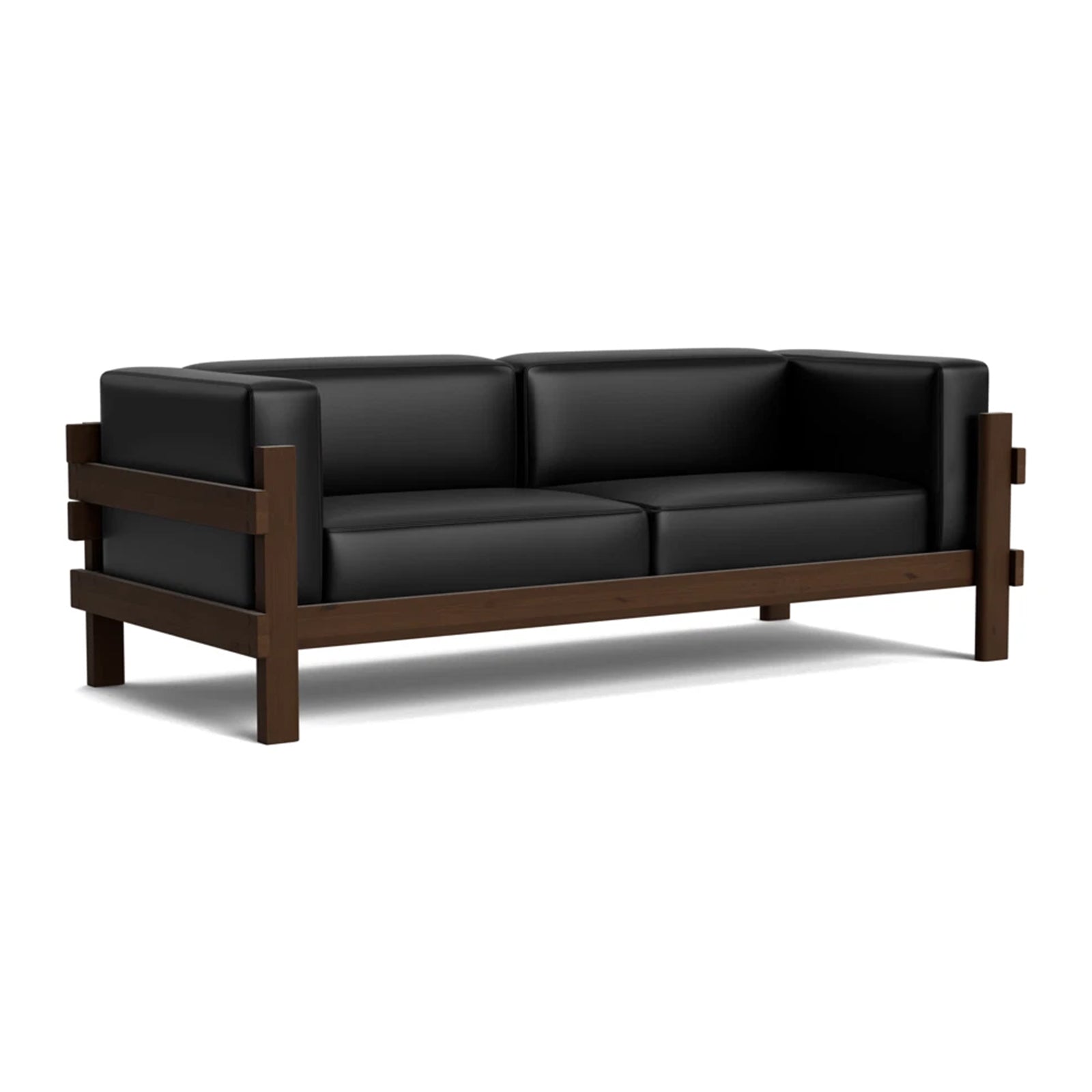 Normann Copenhagen Kube 3-zitsbank - Zwart / Donkerbruin