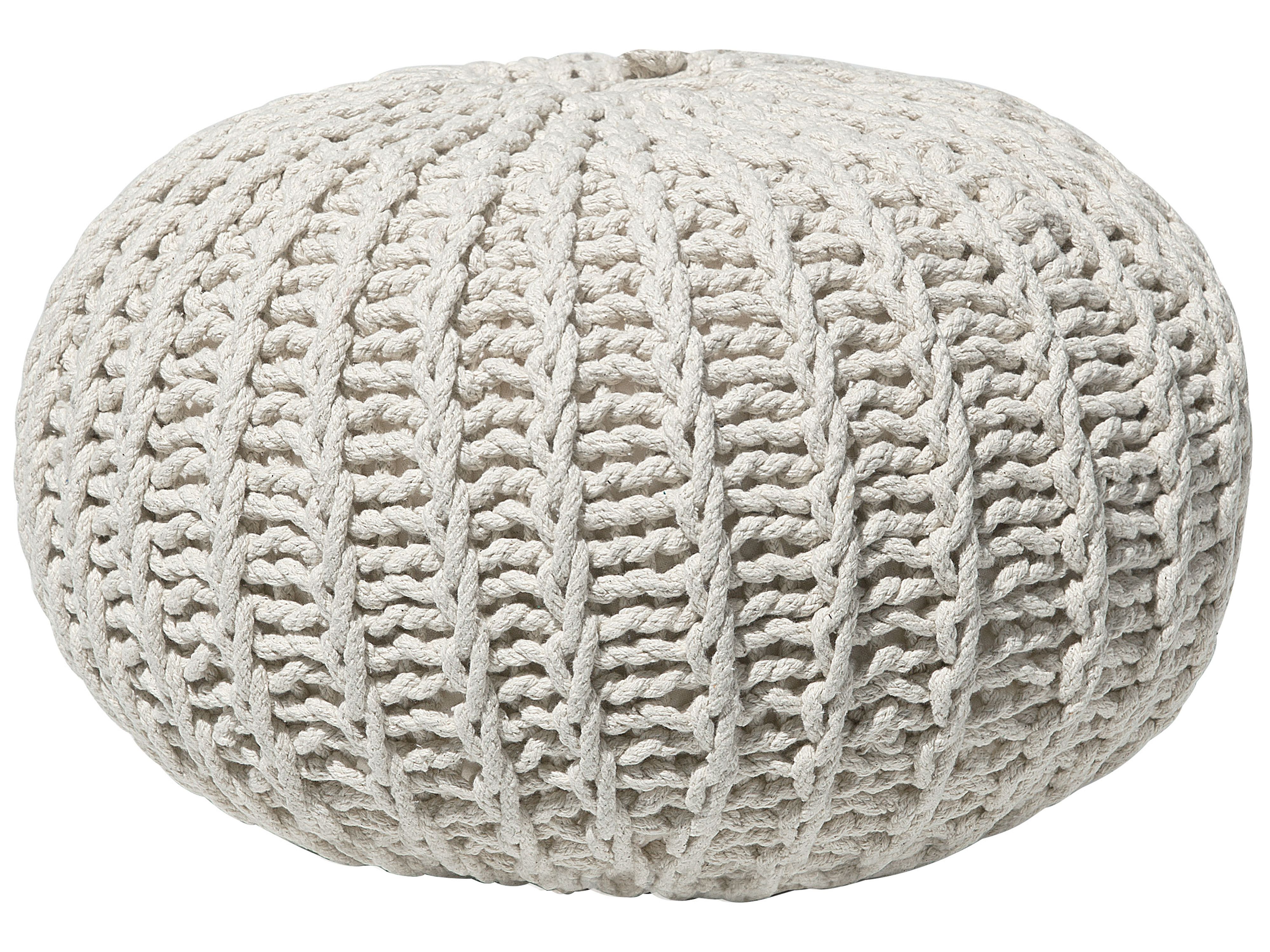 Pouffe CONRAD Cotton Beige