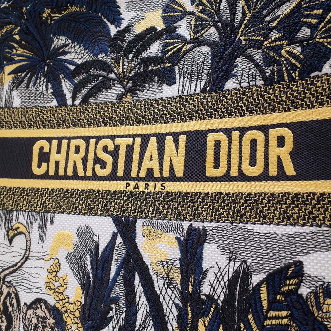 Christian Dior Large Dior Book Tote Black Multicolor, For Women, Women’s Handbags 16.5in/42cm CD1:1High-quality replica