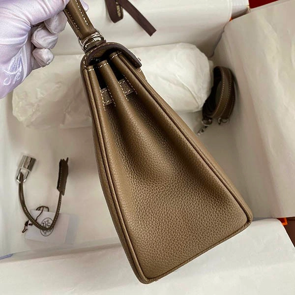 Hermes Kelly 25 Replica Inside Stitching Touch Silver Hardware1:1High-quality replica