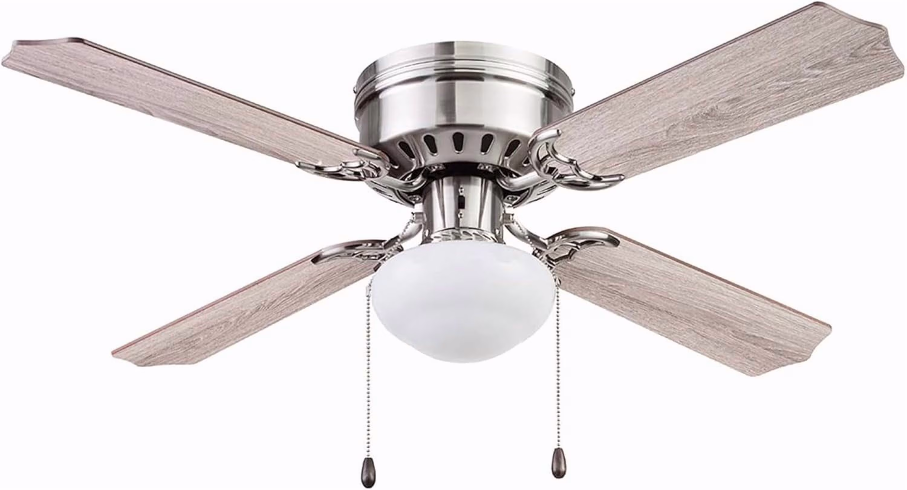 Portage Bay 51490 Cherry Hill Ceiling Fan, 42, Brushed Nickel