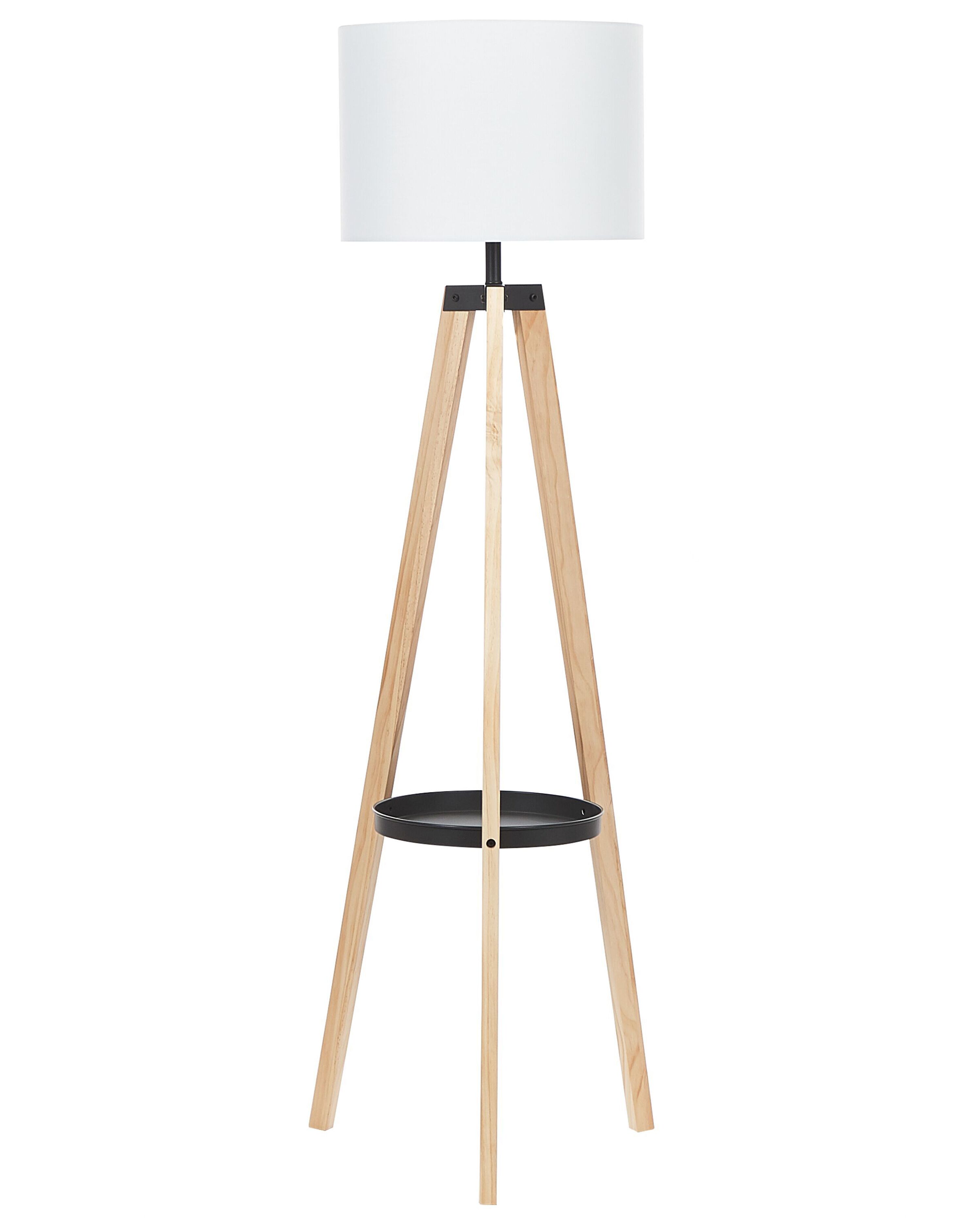 Floor Lamp BLUFF Pine Wood White