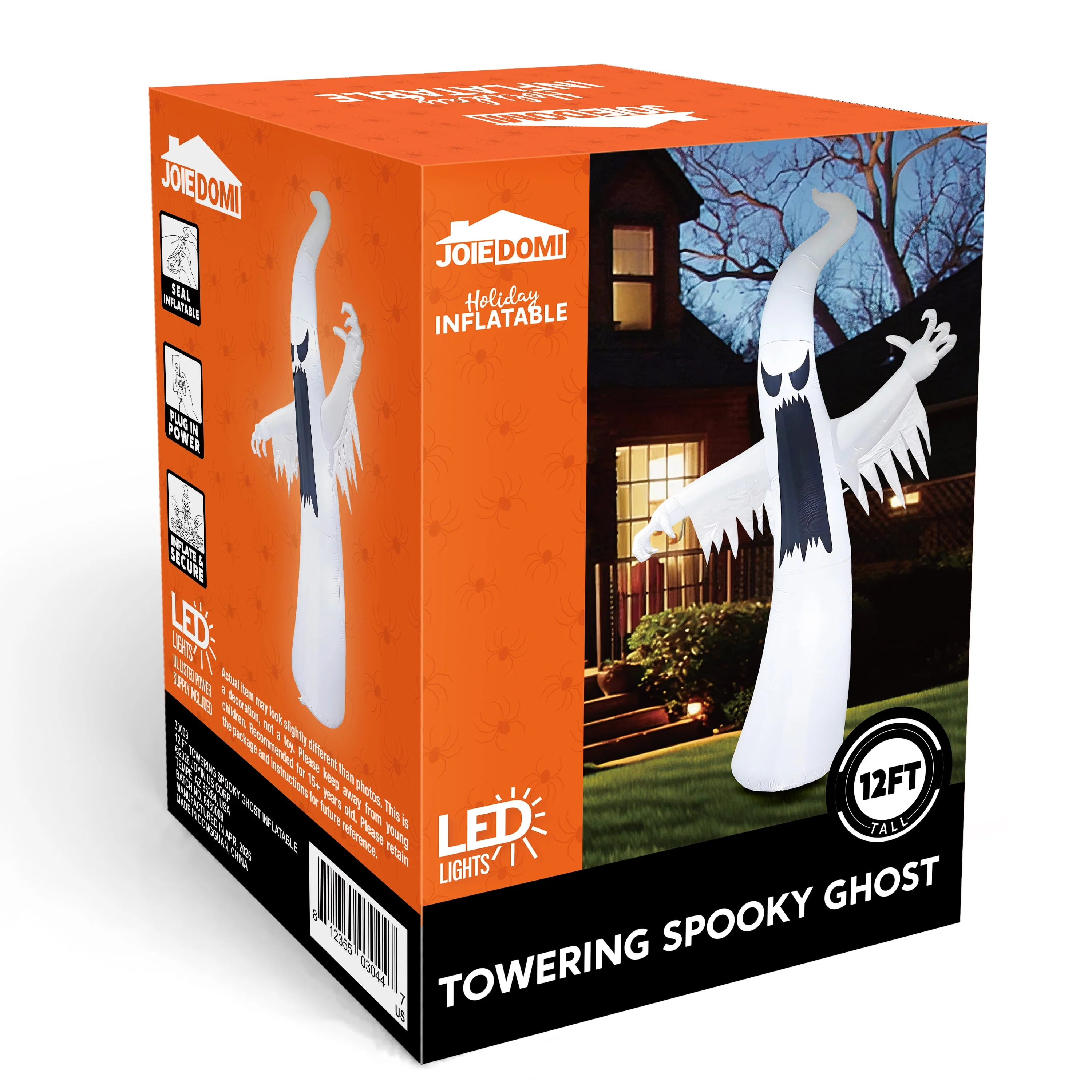 Joyfy 12ft Halloween Ghost Inflatable, Giant Ghosts inflatables with Build-in LEDs Outdoor Decorations, Blow Ups Halloween Yard Inflatables - Image 9 Joyfy 12ft Halloween Ghost Inflatable, Giant Ghosts inflatables with Build-in LEDs Outdoor Decorations, Blow Ups Halloween Yard Inflatables - Image 9