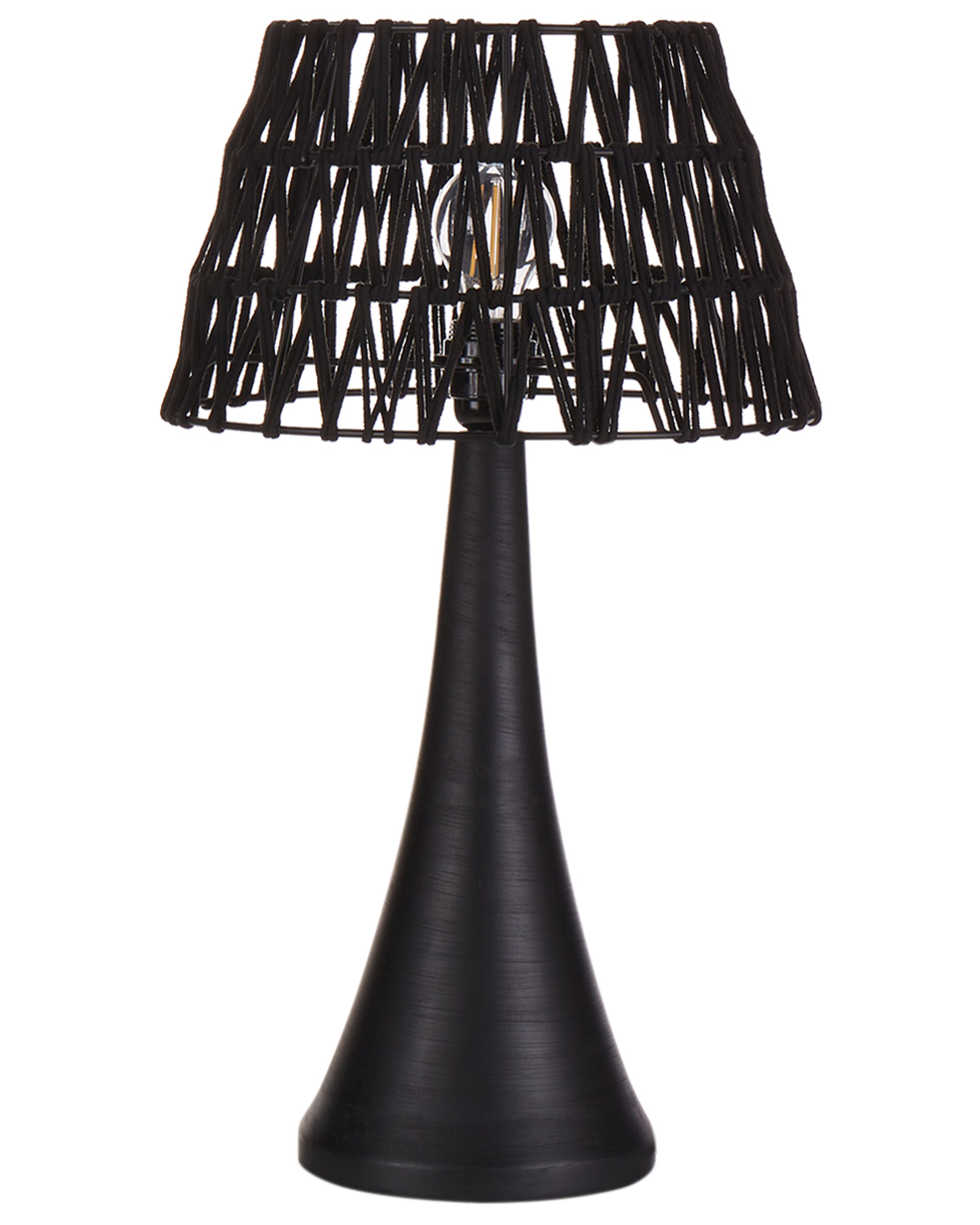 Table Lamp PELLEJAS Mango Wood Black