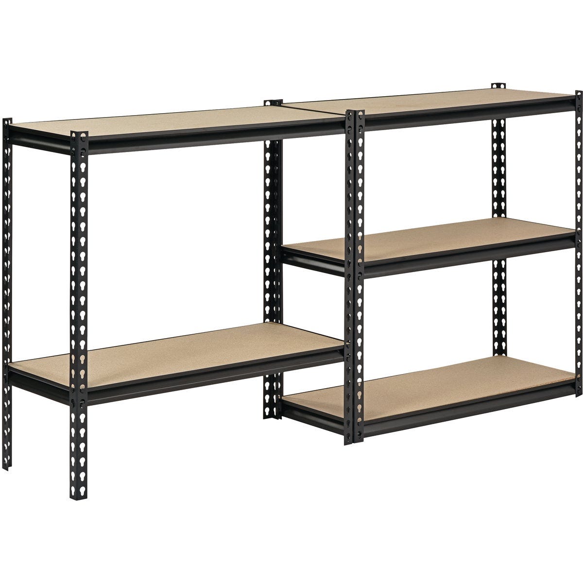 Muscle Rack 34 In. W x 14 In. D x 72 In. H 5-Tier Black Shelving Unit