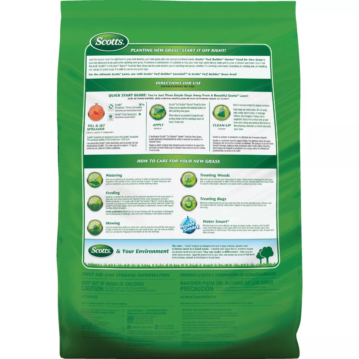 Scotts Turf Builder 15 Lb. 5000 Sq. Ft. Starter Food For New Grass