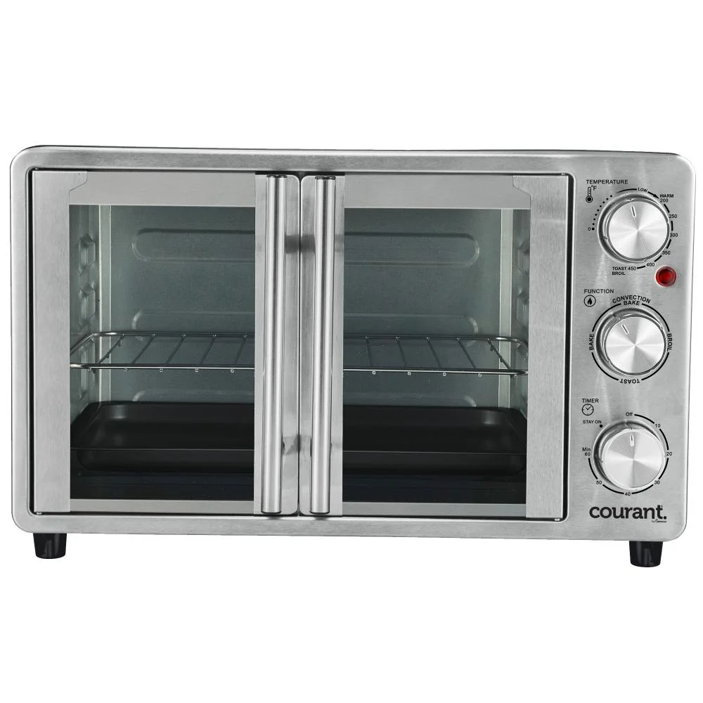Courant French Door Convection Toaster Oven & Broiler, Fits 9x13���� Stainless Steel