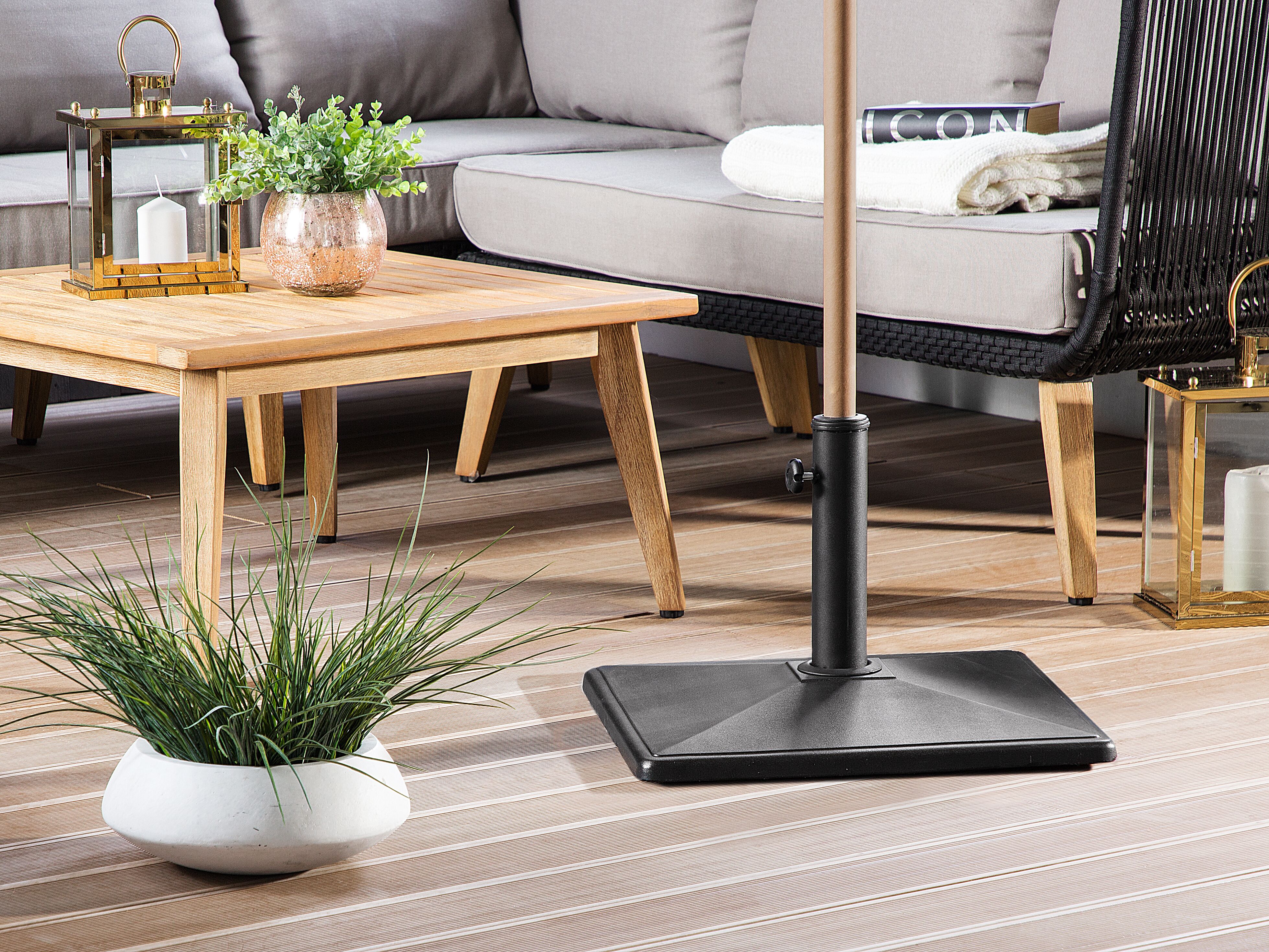 Parasol Base CERVO Black Square 25 kg