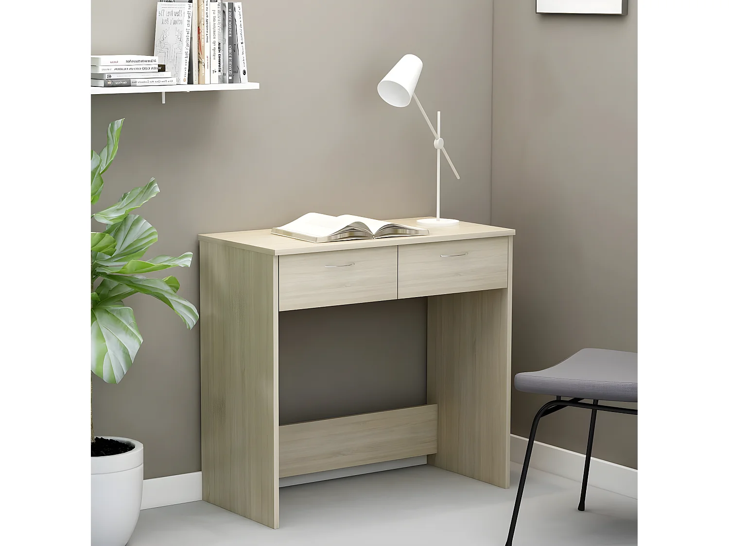 Bureau Chêne Sonoma 80x40x75 cm Aggloméré