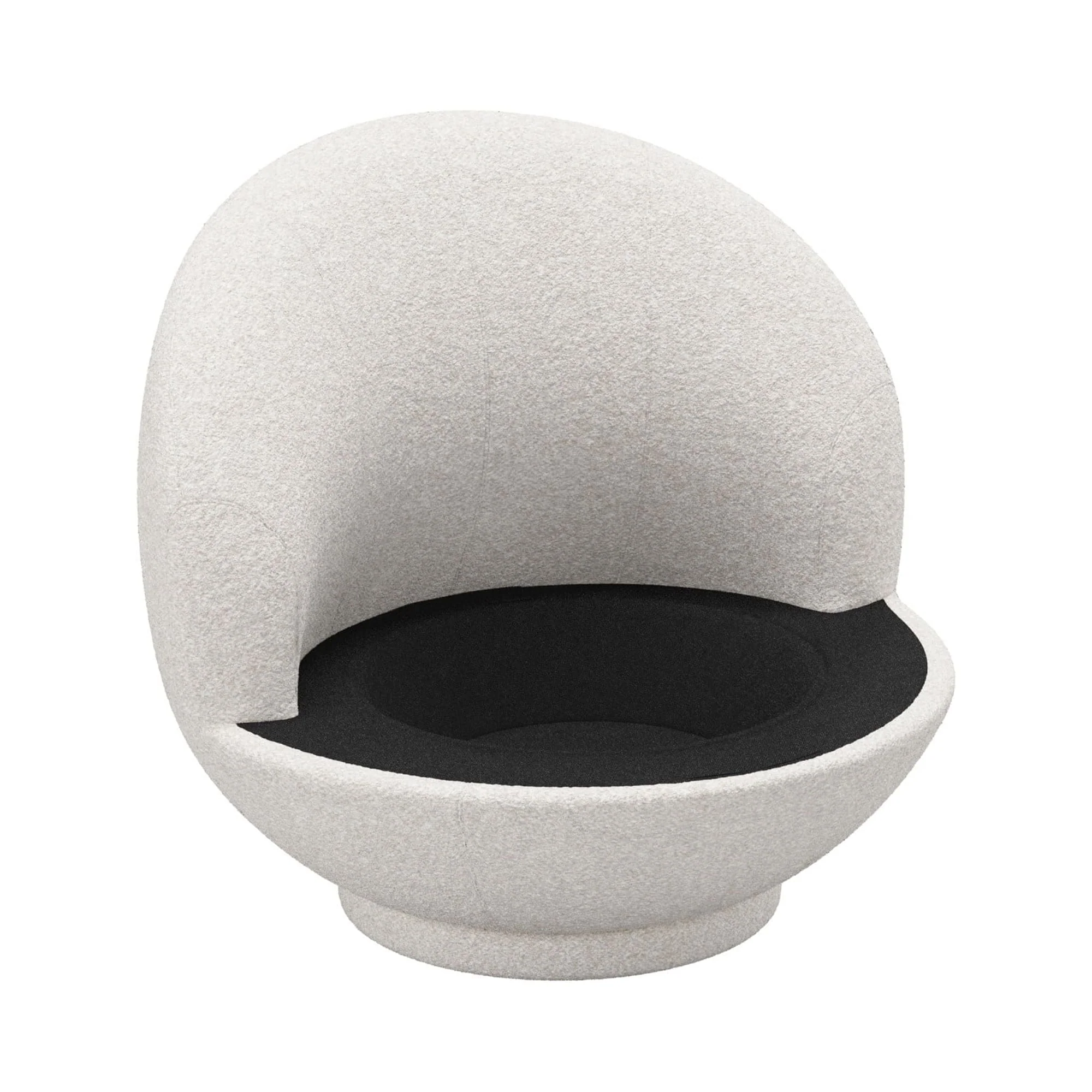 Hillsdale Boulder Upholstered Swivel Storage Chair, Ash White - Image 15