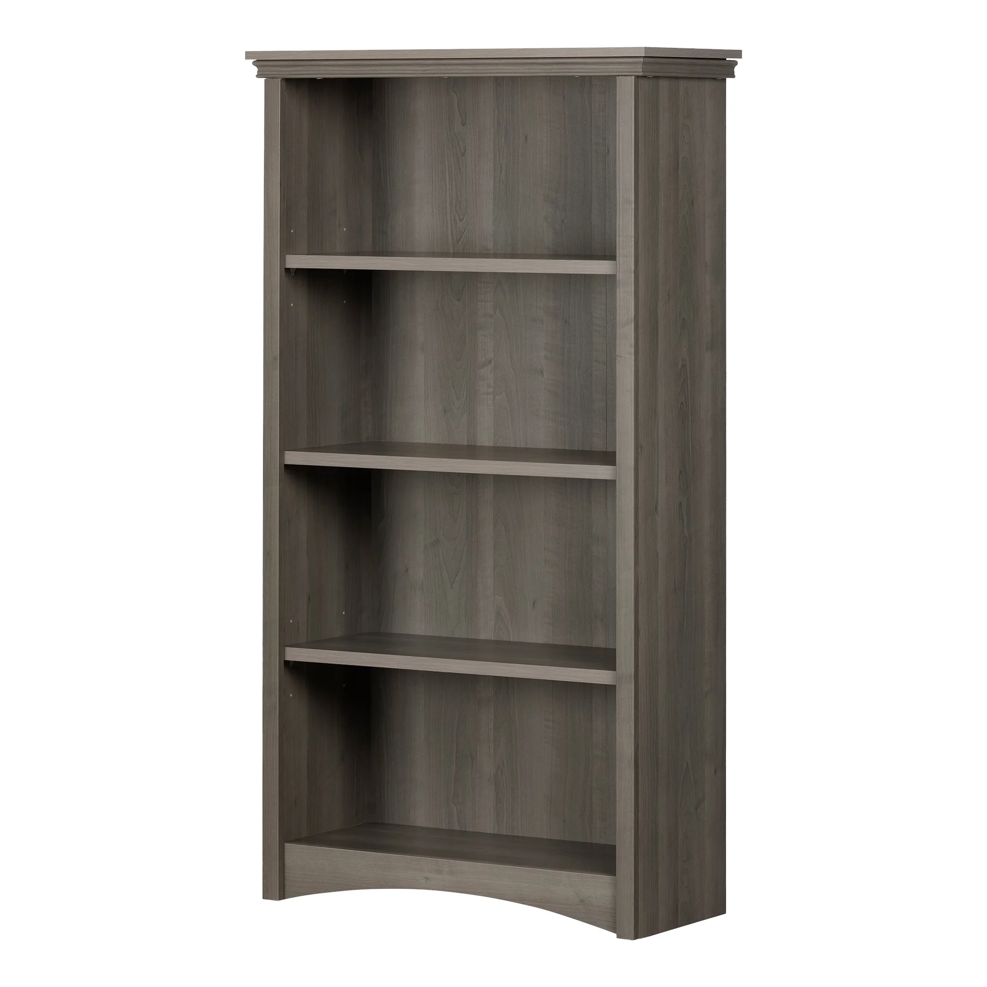 Gascony 4-Shelf Bookcase-Rubbed Black-South Shore - Image 17
