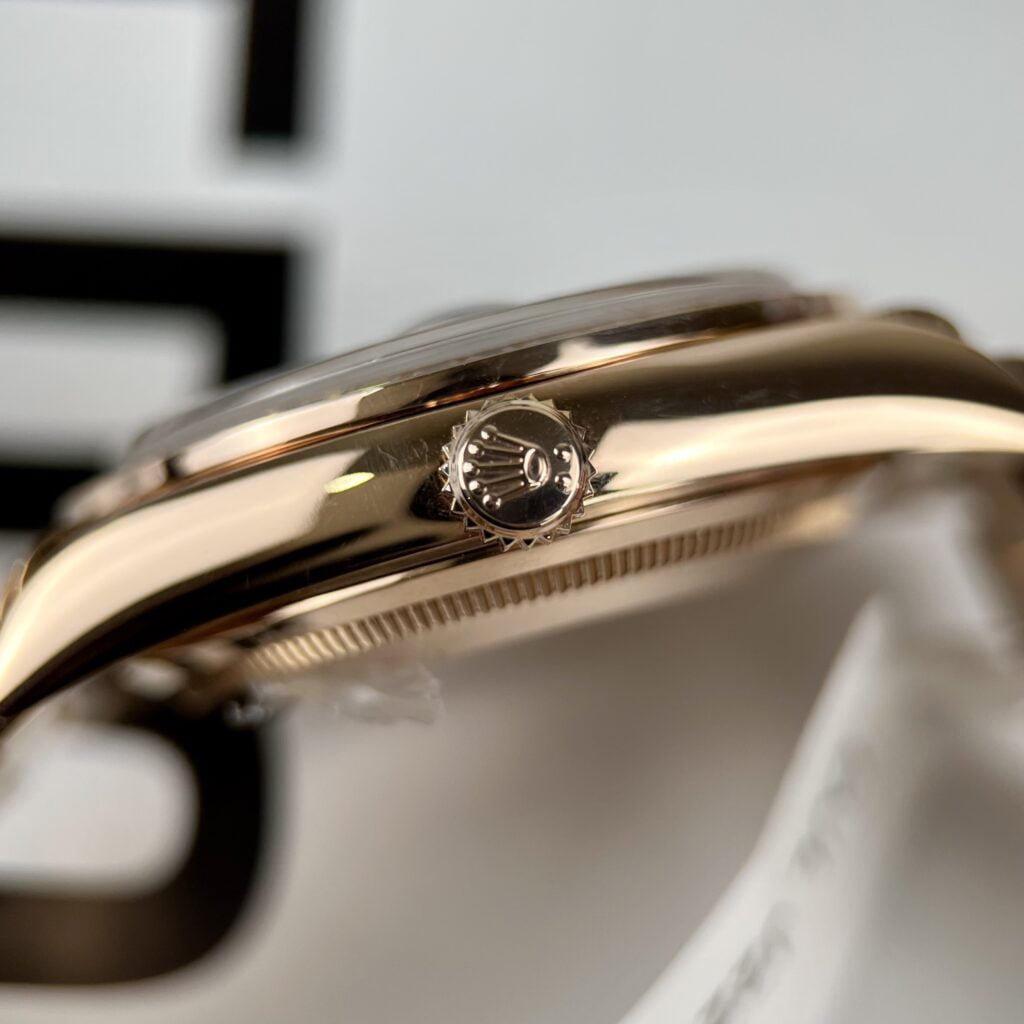 Rolex Day-Date Best Replica Watch Gold Wrapped + Diamonds Moissanite Baguette 36mm - Top club