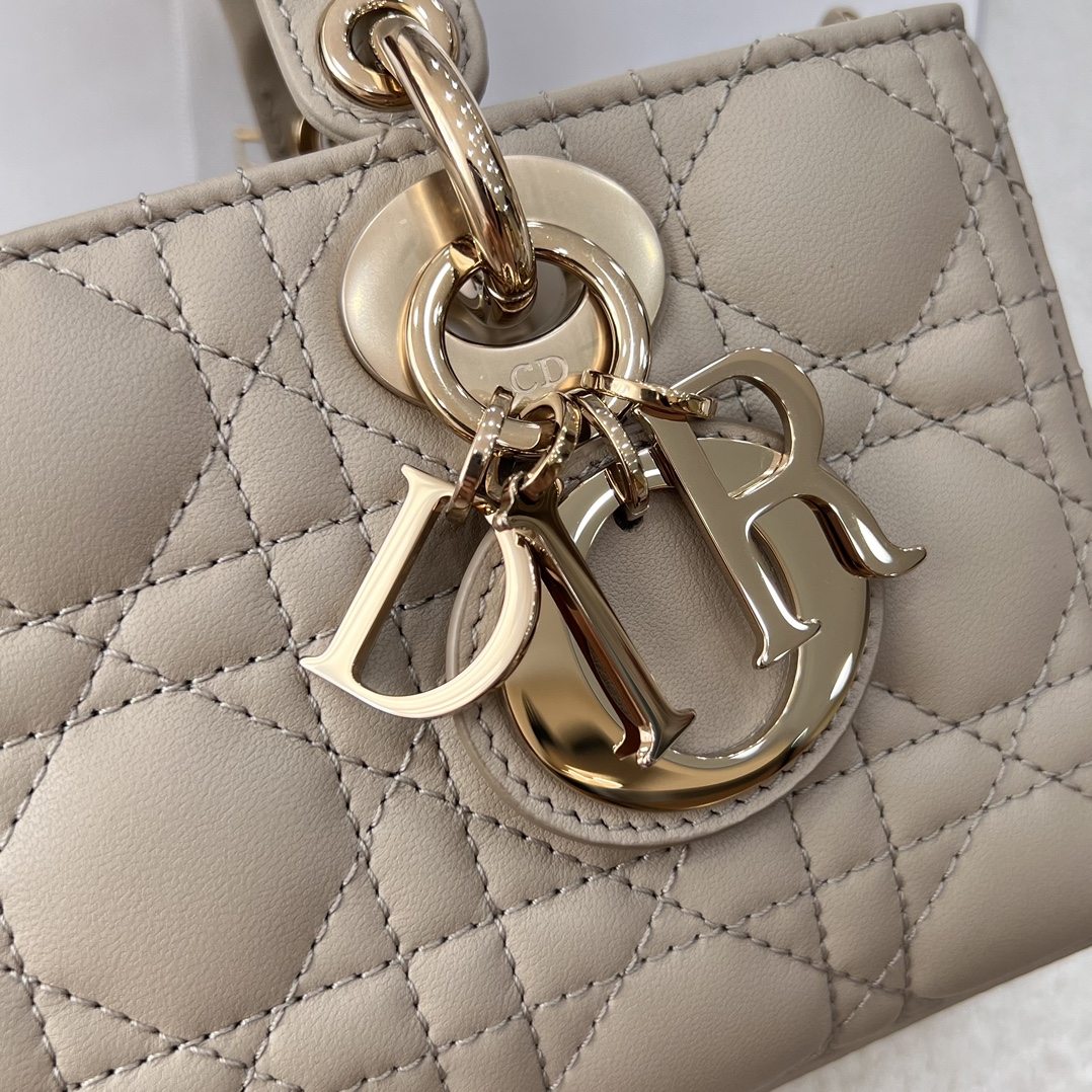 Dior Medium Lady D-Joy Bag Light Brown For Women 8,7in/22cm