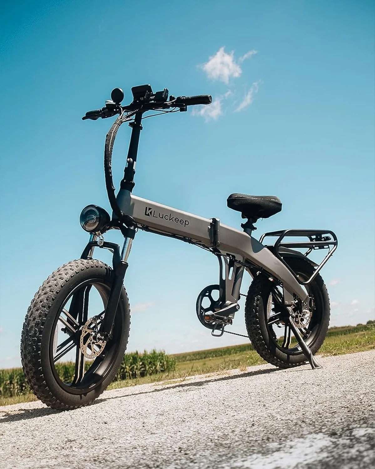 Luckeep X1 Lite Foldable Electric Bike for Adults 1500W Peak Motor,720WH Removable Battery,28MPH 60 Miles Long Range,20"*4" Fat Tire All-Terrain E-bike with Front Suspension,Mountain Electric Bicycle - Image 28