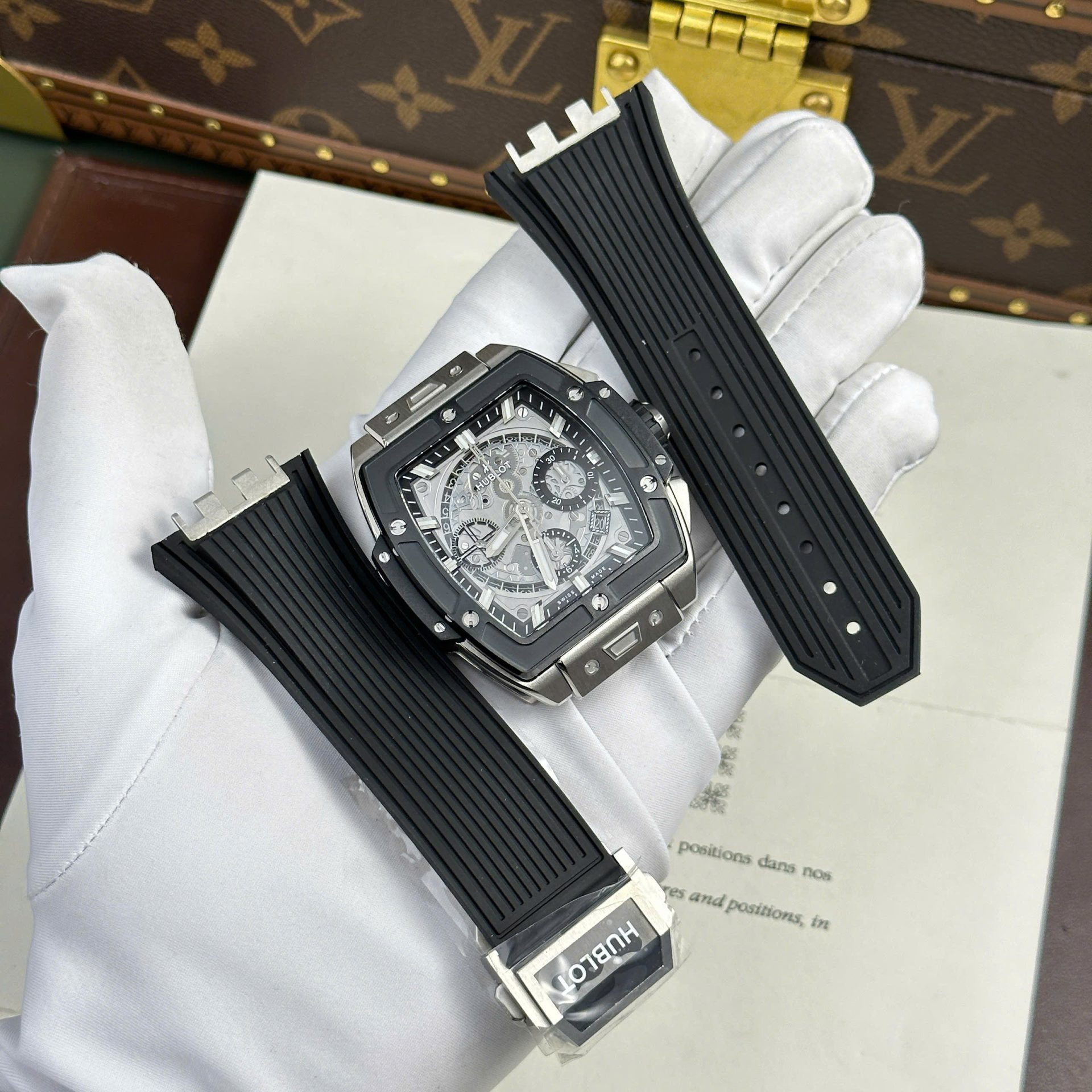 Hublot Spirit Of Big Bang Titanium Replica Watches Rubber Strap BBF Factory 42mm - Elite Watch Atelier